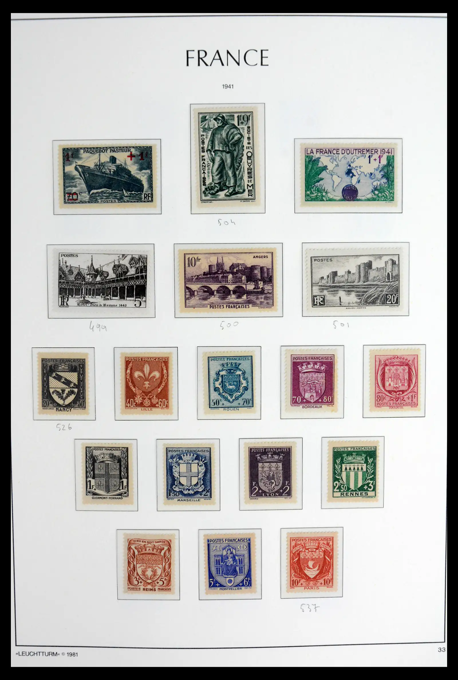 41910 0035 - Stamp collection 41910 France 1849-1944.