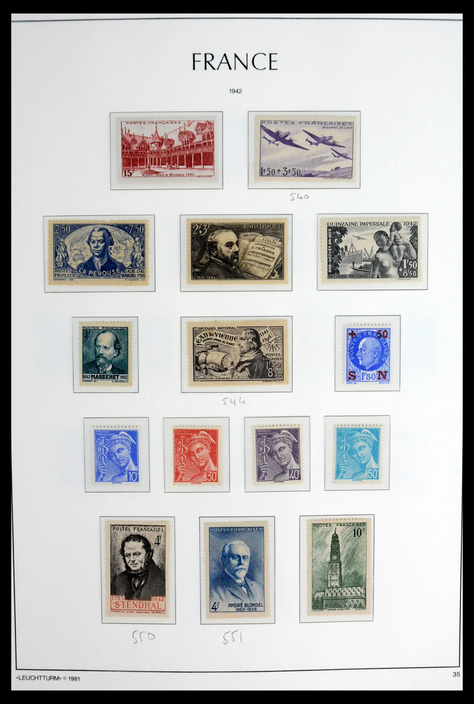 41910 0037 - Stamp collection 41910 France 1849-1944.