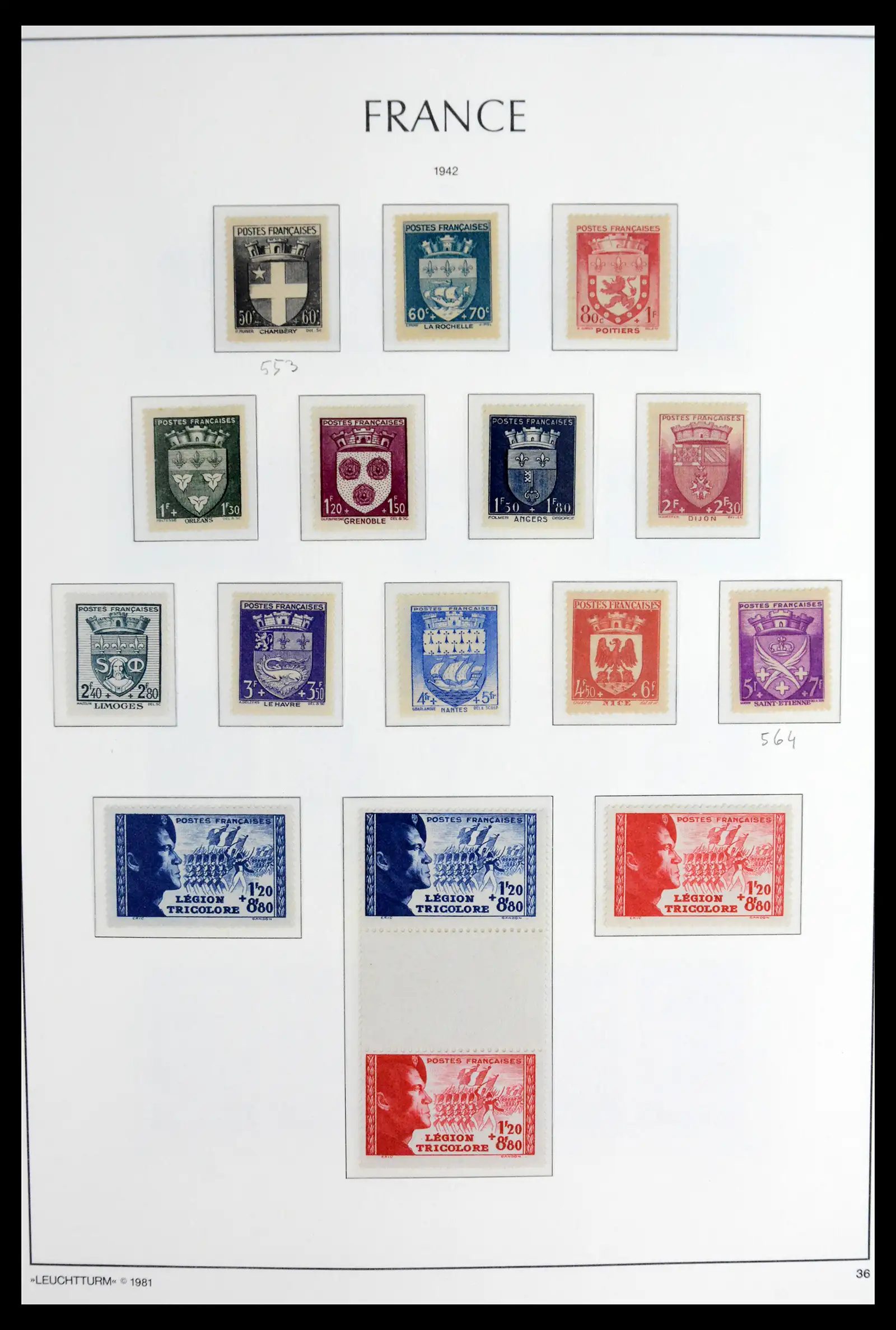 41910 0038 - Stamp collection 41910 France 1849-1944.