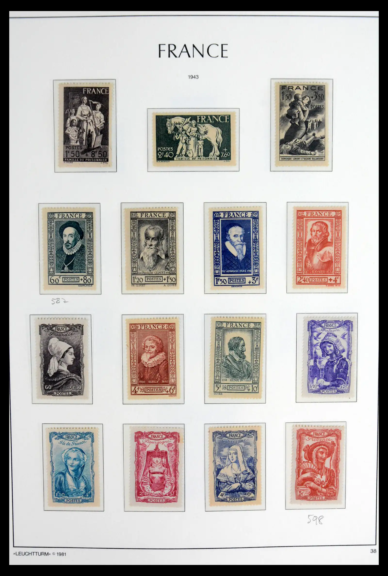 41910 0040 - Stamp collection 41910 France 1849-1944.