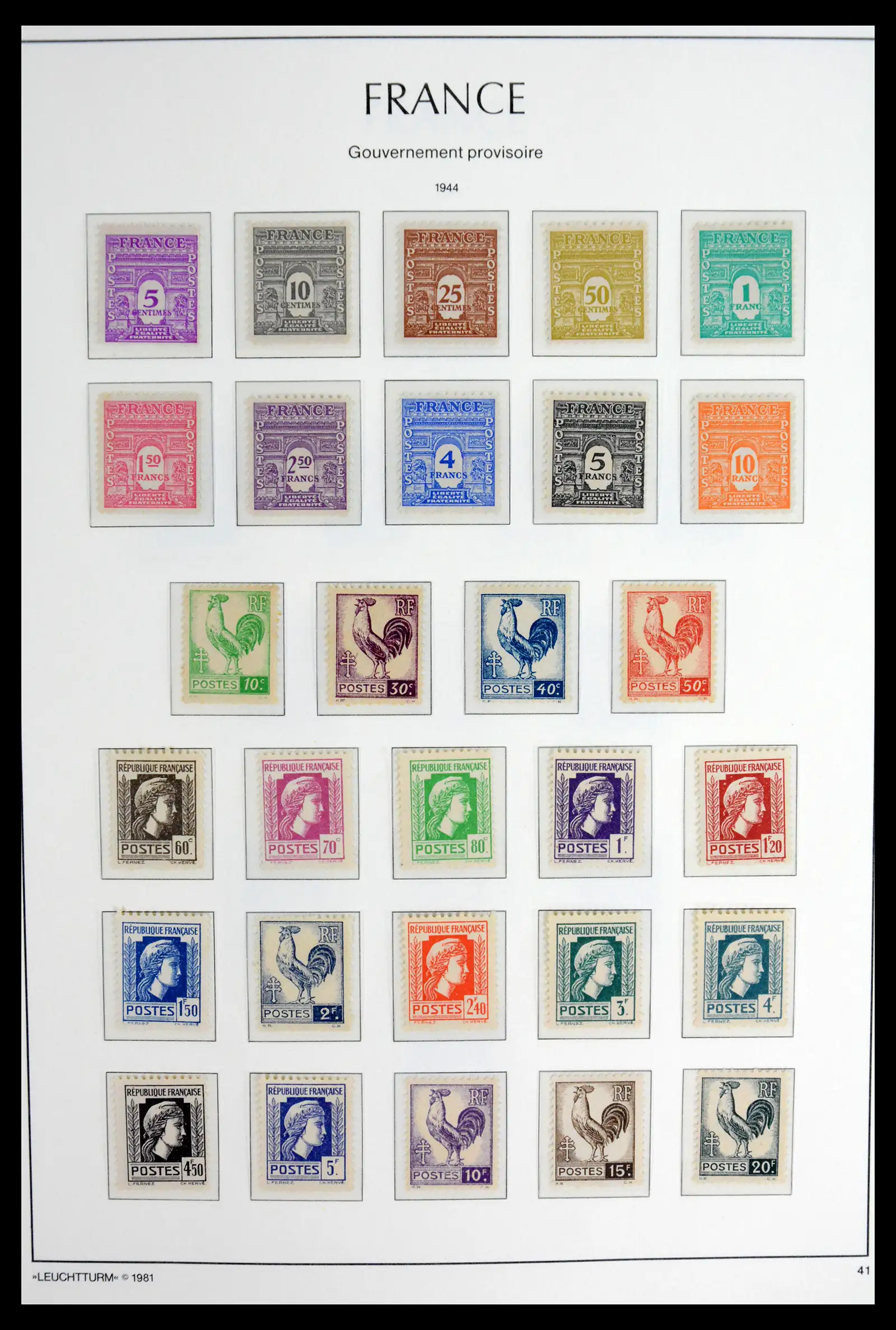 41910 0043 - Stamp collection 41910 France 1849-1944.