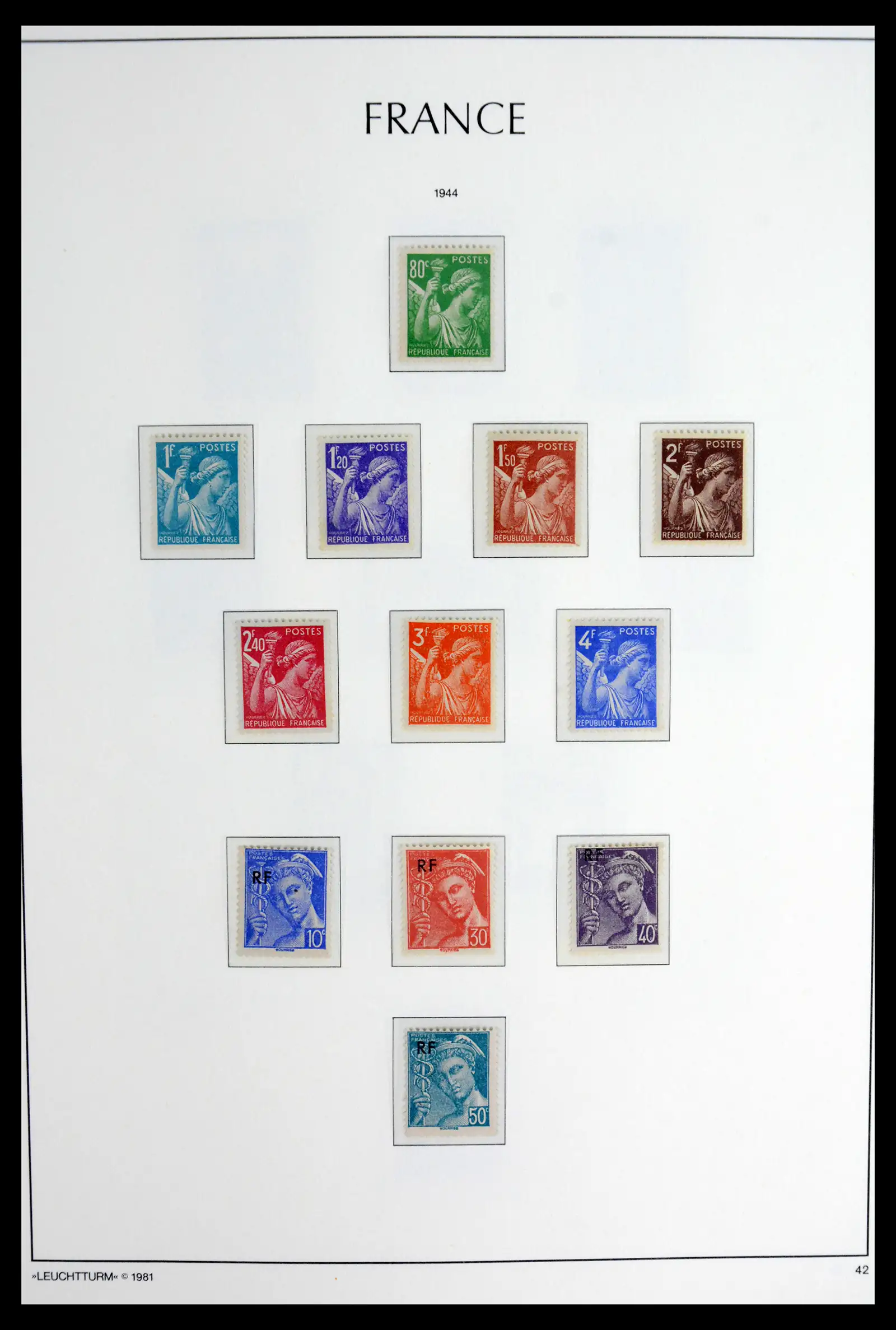 41910 0044 - Stamp collection 41910 France 1849-1944.