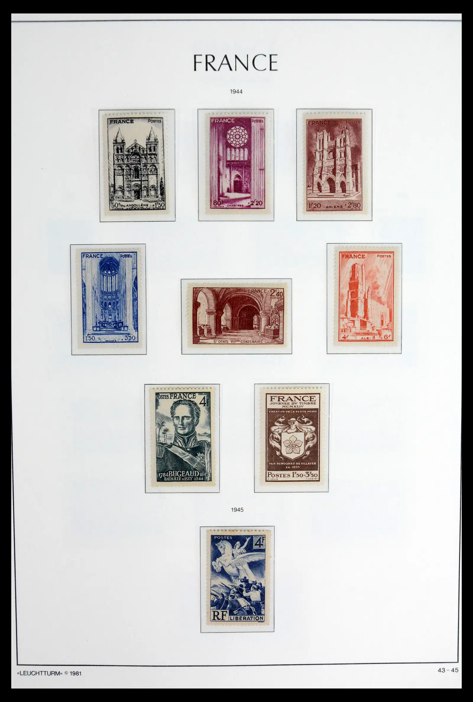 41910 0045 - Stamp collection 41910 France 1849-1944.