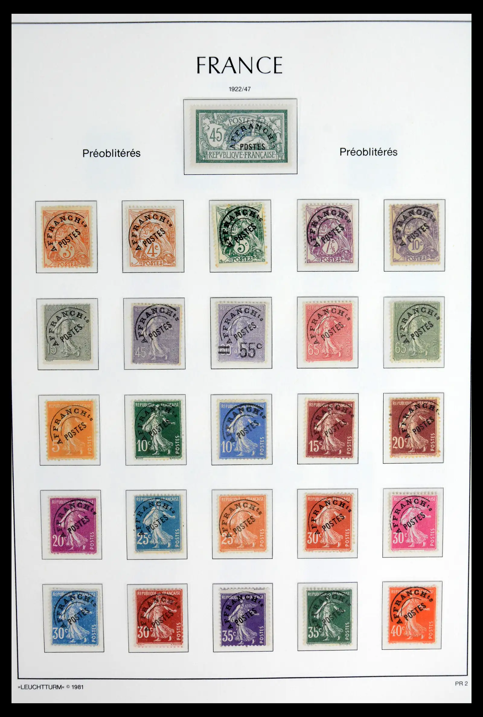 41910 0048 - Stamp collection 41910 France 1849-1944.