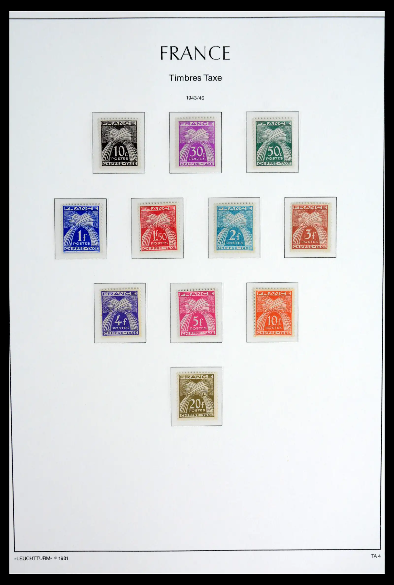 41910 0054 - Stamp collection 41910 France 1849-1944.