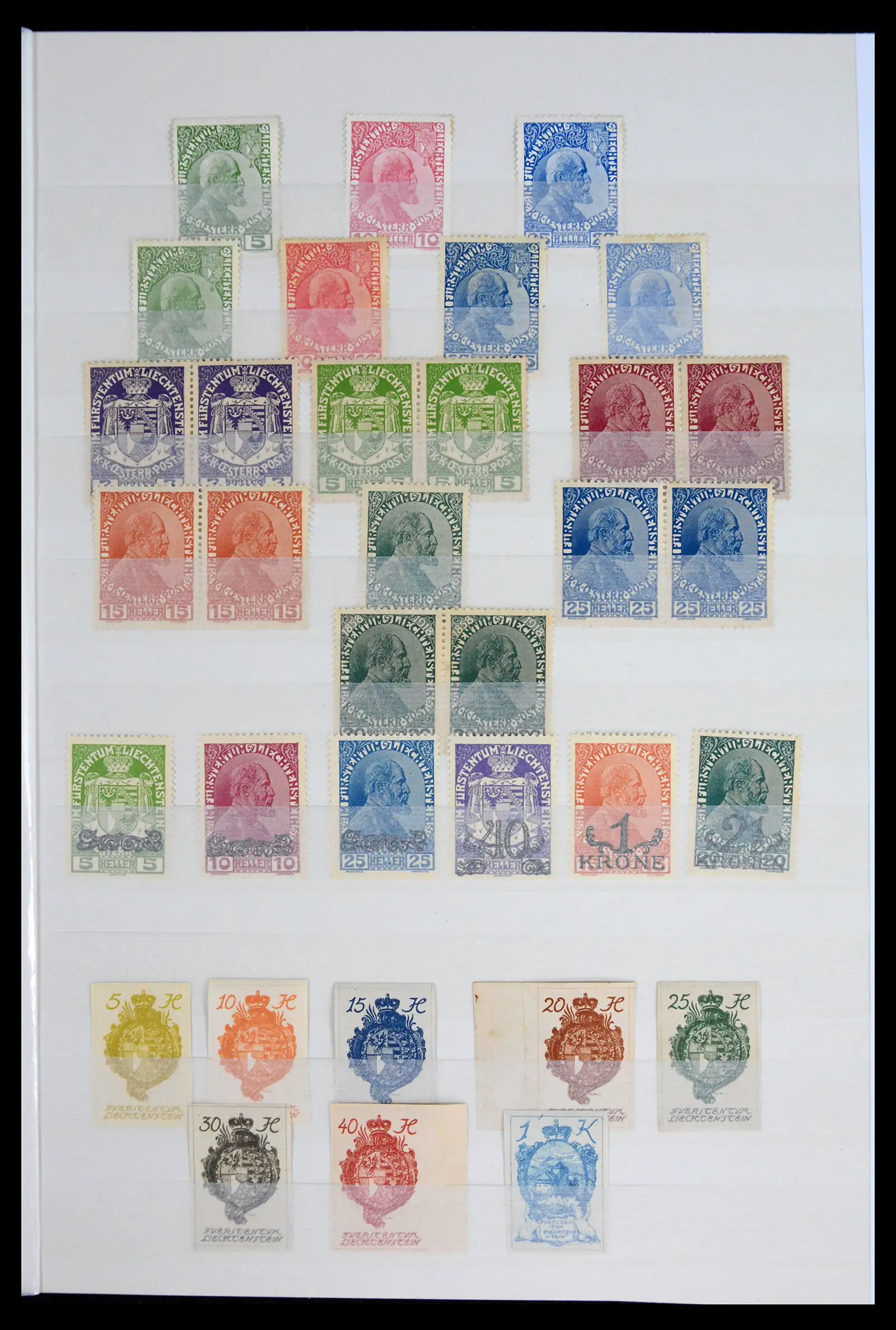 41917 0001 - Postzegelverzameling 41917 Liechtenstein 1912-2013.