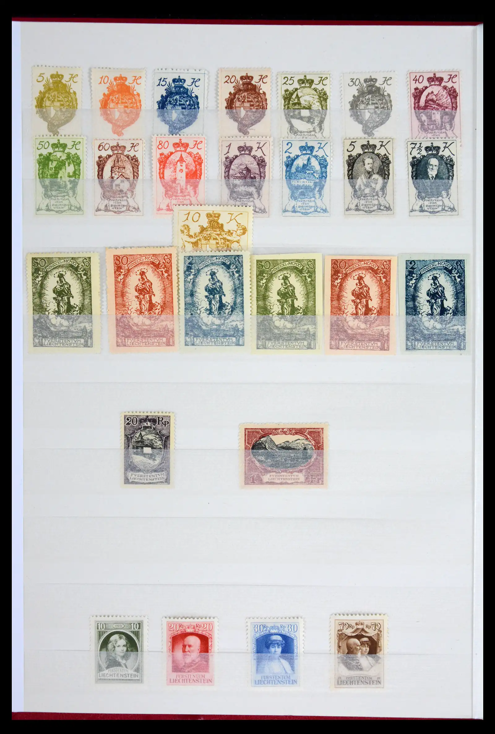 41917 0002 - Postzegelverzameling 41917 Liechtenstein 1912-2013.