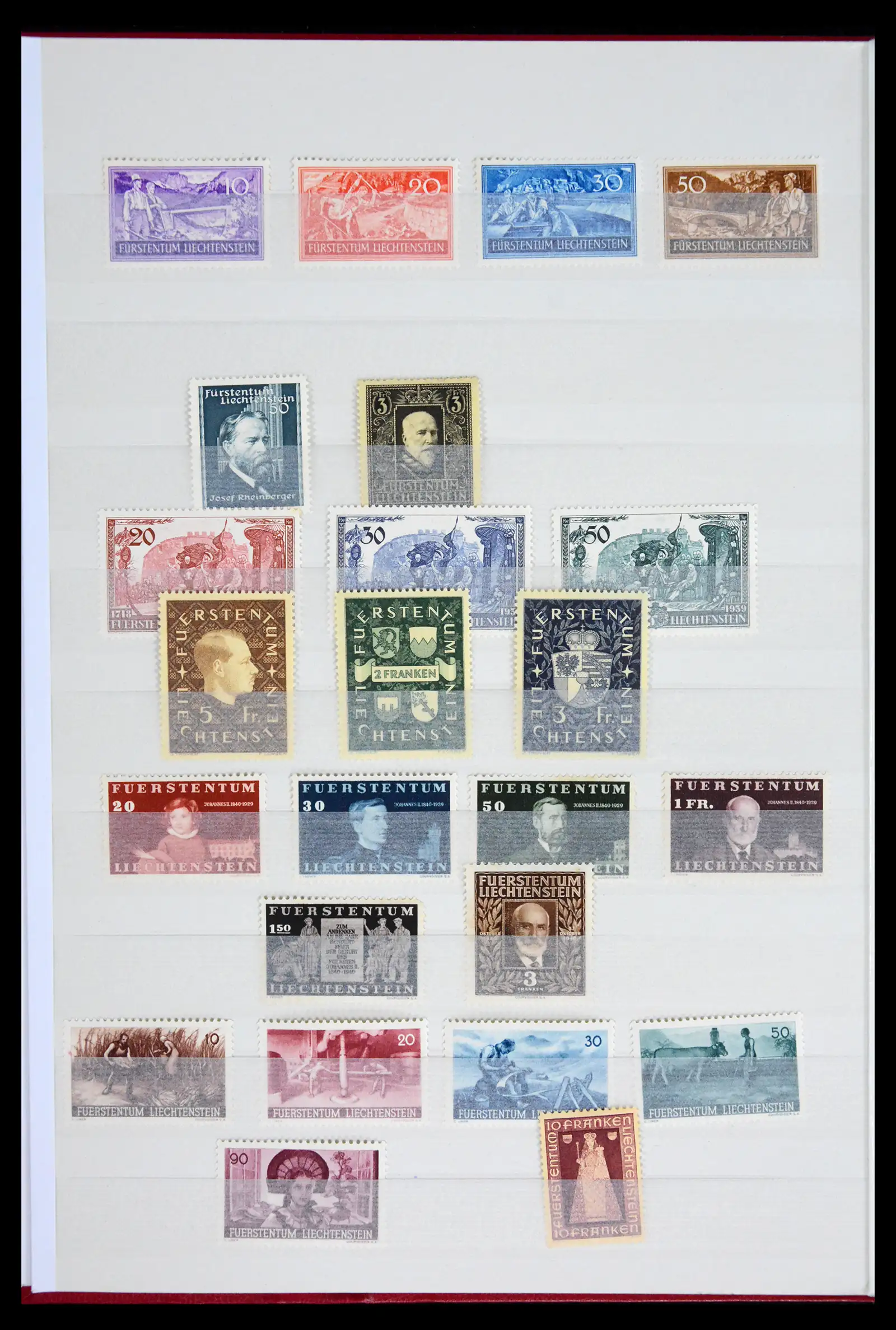 41917 0004 - Postzegelverzameling 41917 Liechtenstein 1912-2013.