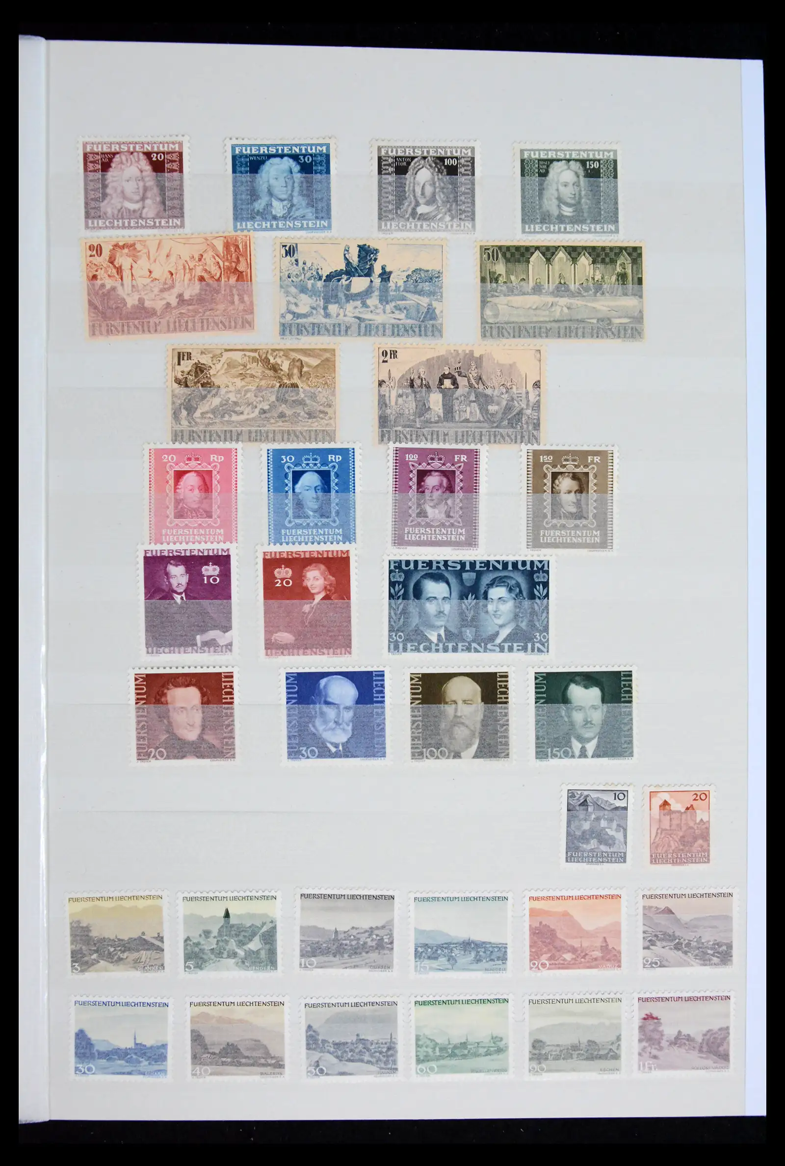 41917 0005 - Postzegelverzameling 41917 Liechtenstein 1912-2013.