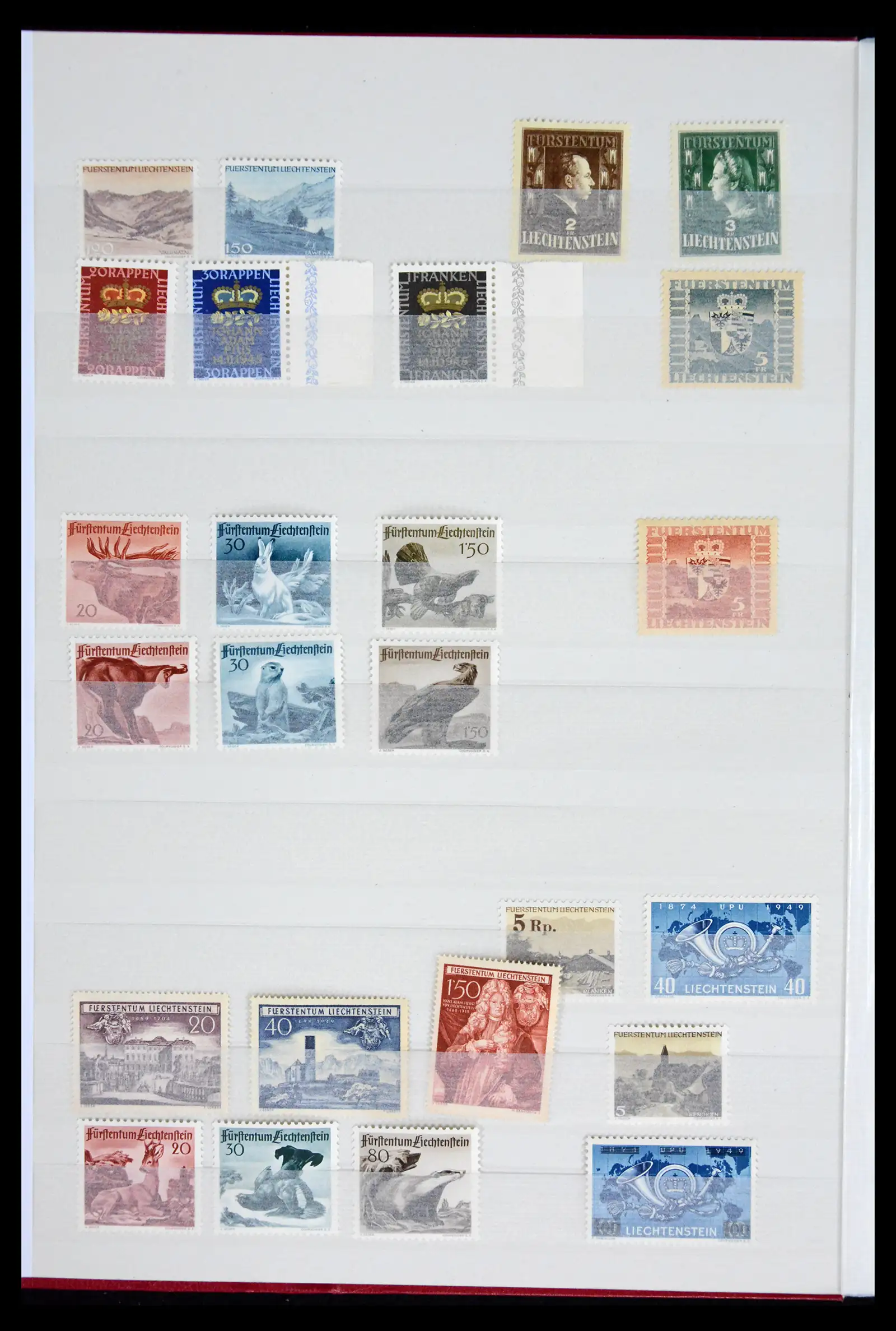 41917 0006 - Postzegelverzameling 41917 Liechtenstein 1912-2013.