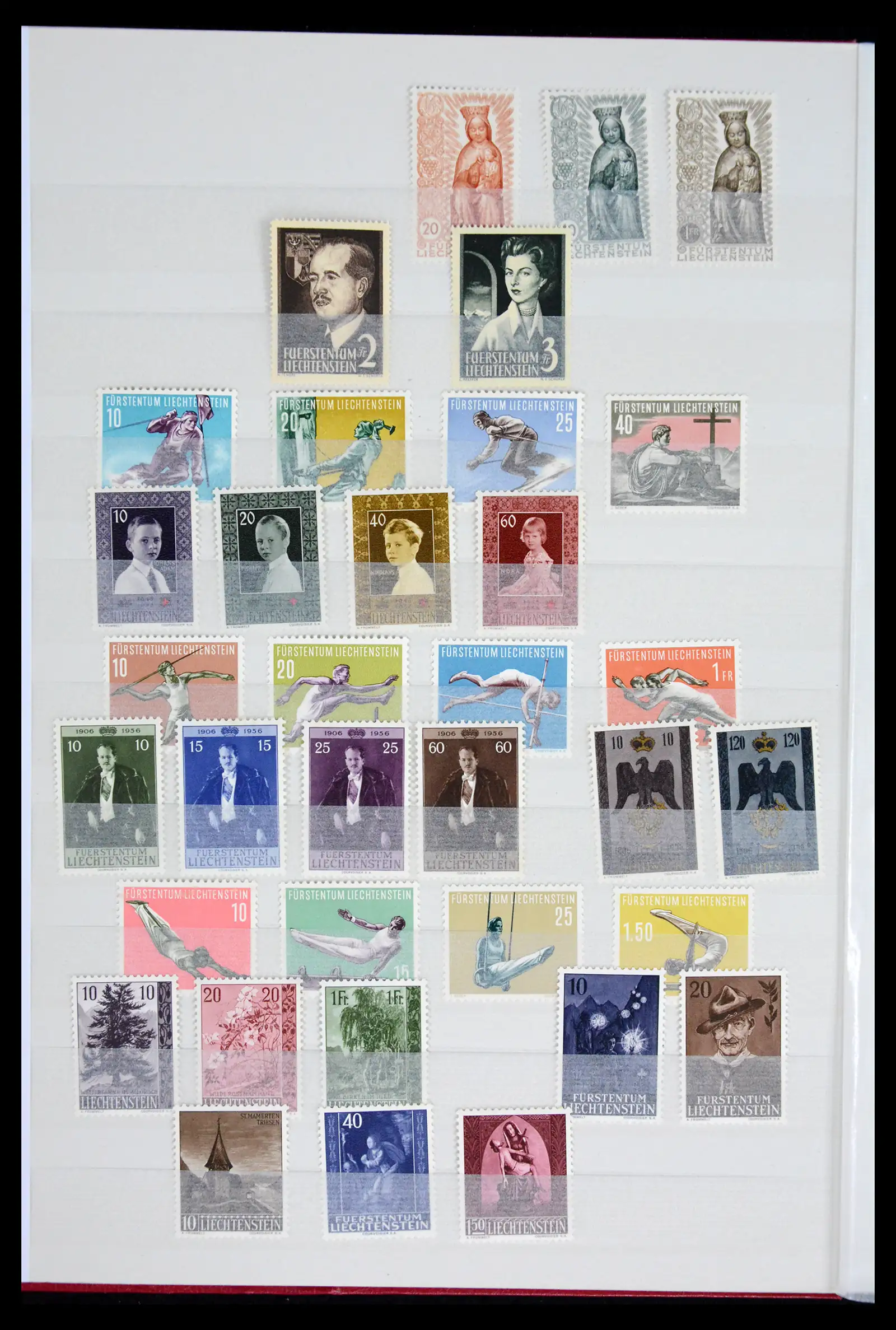 41917 0008 - Postzegelverzameling 41917 Liechtenstein 1912-2013.