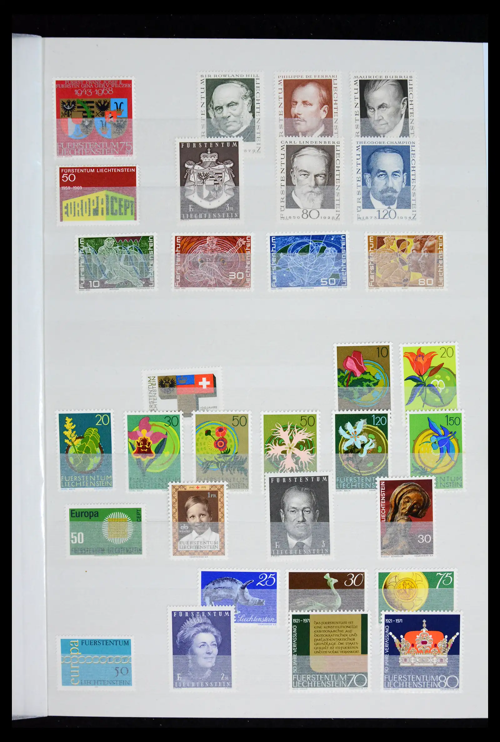 41917 0013 - Postzegelverzameling 41917 Liechtenstein 1912-2013.