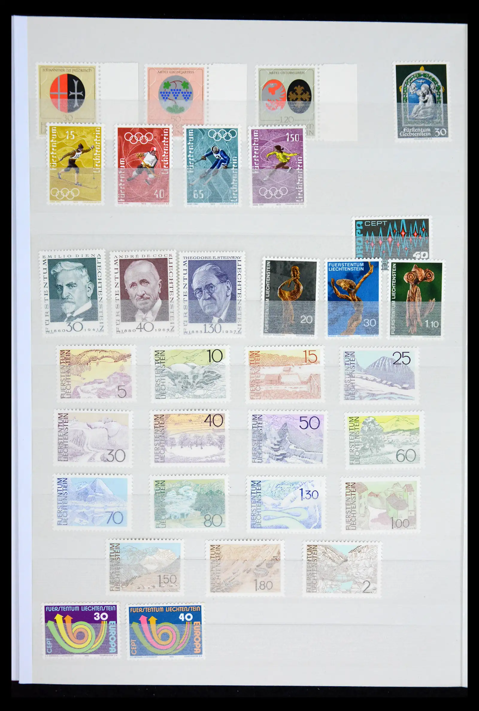 41917 0014 - Postzegelverzameling 41917 Liechtenstein 1912-2013.