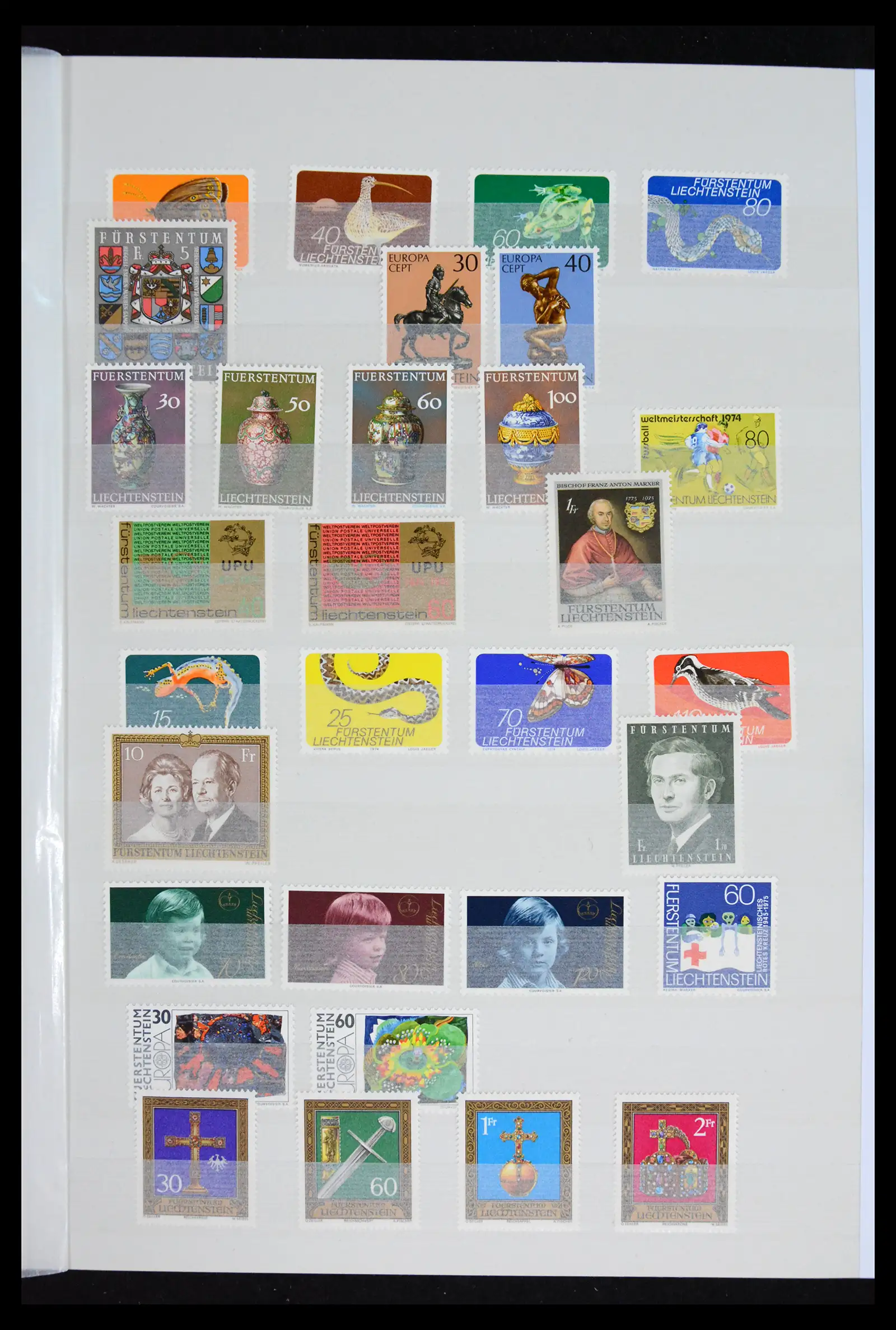 41917 0015 - Postzegelverzameling 41917 Liechtenstein 1912-2013.