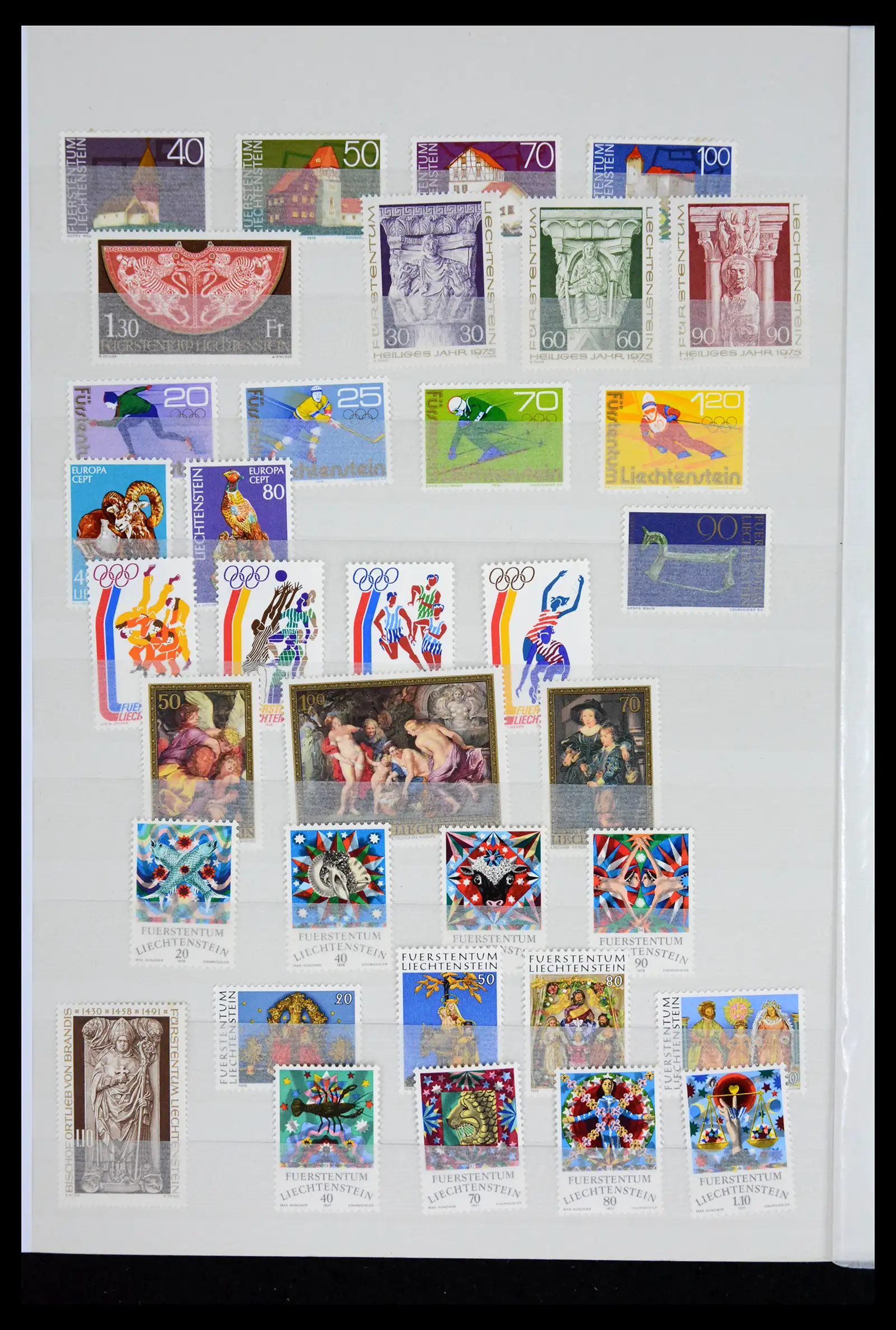 41917 0016 - Postzegelverzameling 41917 Liechtenstein 1912-2013.