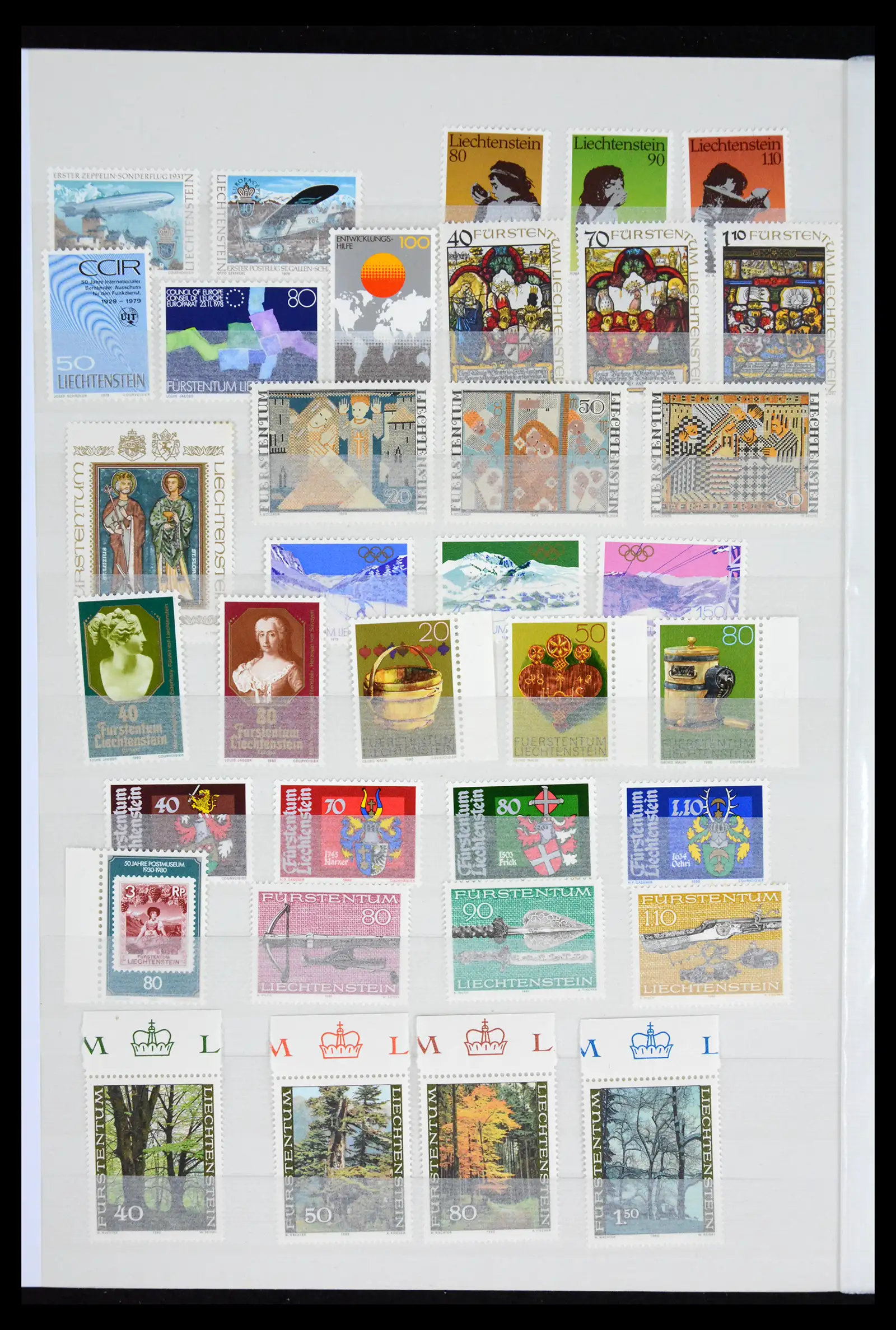 41917 0018 - Postzegelverzameling 41917 Liechtenstein 1912-2013.