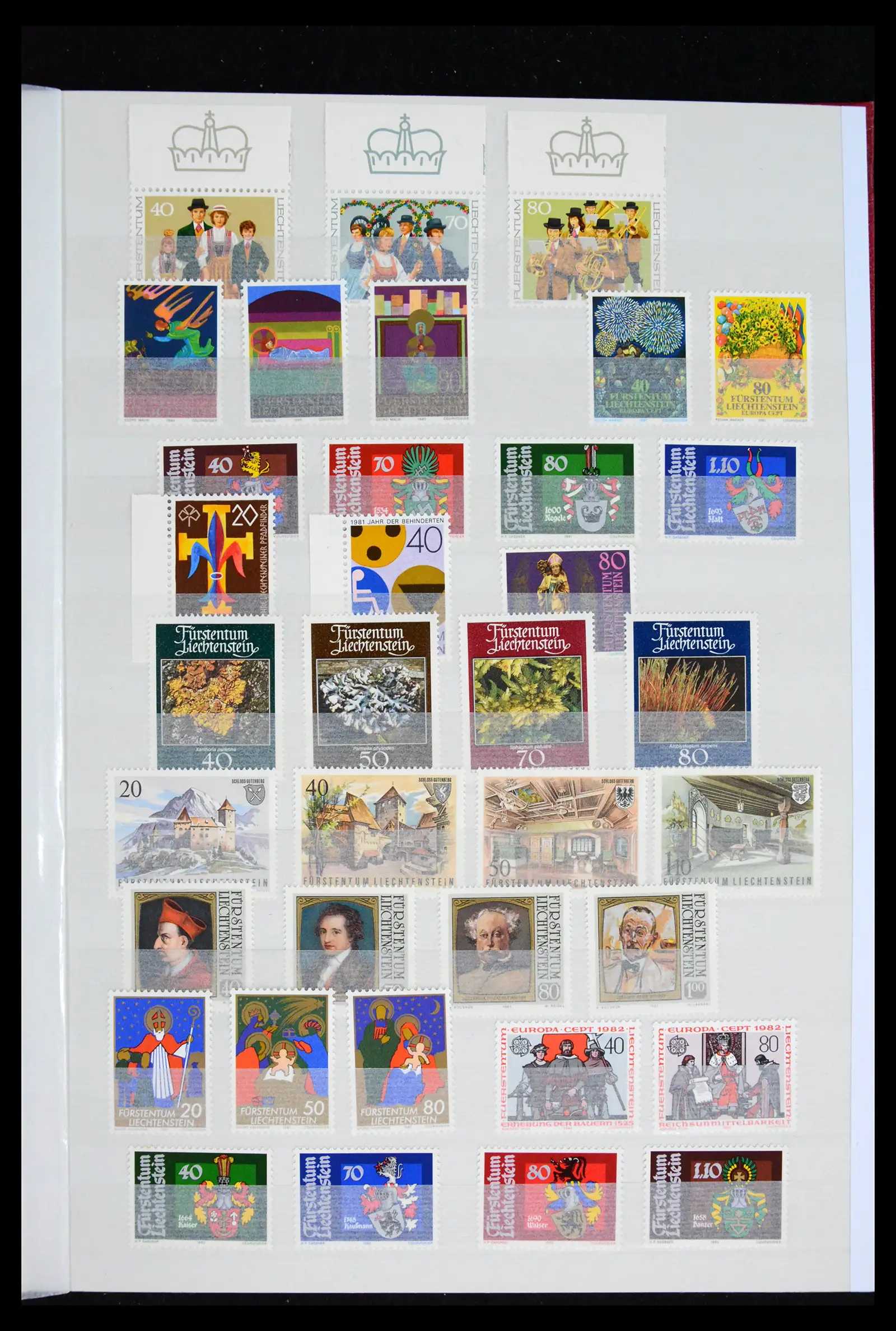 41917 0019 - Postzegelverzameling 41917 Liechtenstein 1912-2013.
