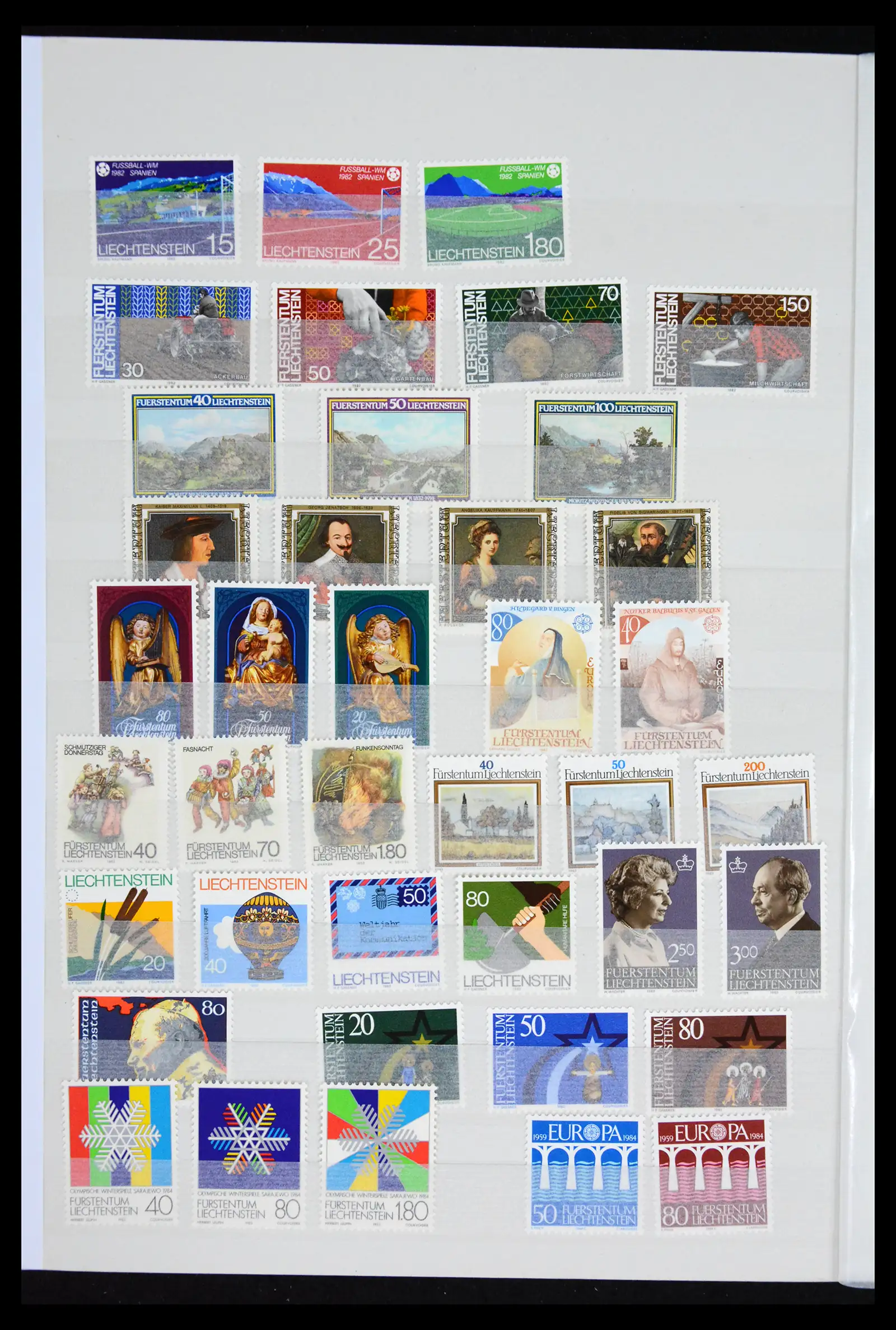 41917 0020 - Postzegelverzameling 41917 Liechtenstein 1912-2013.
