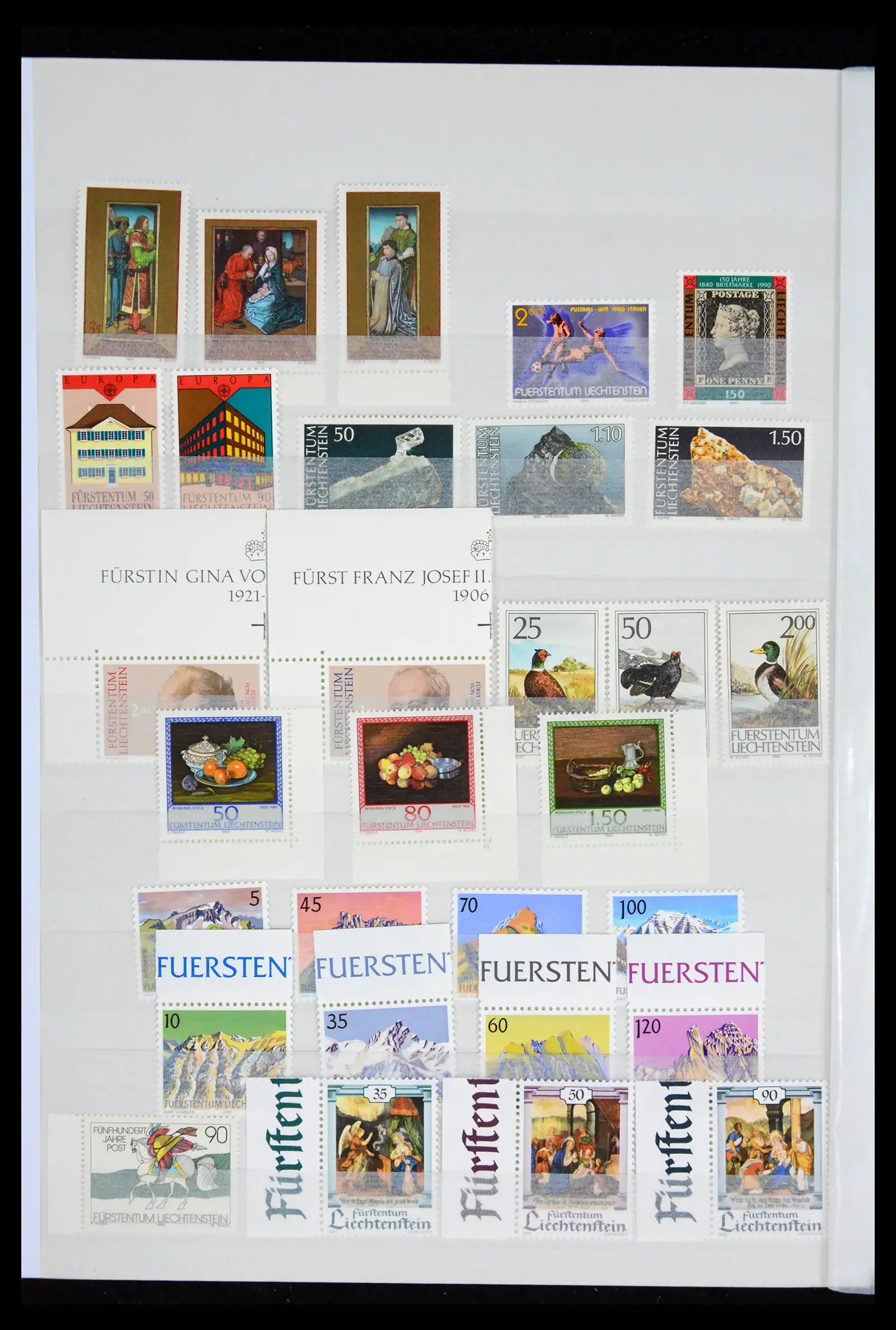41917 0024 - Postzegelverzameling 41917 Liechtenstein 1912-2013.