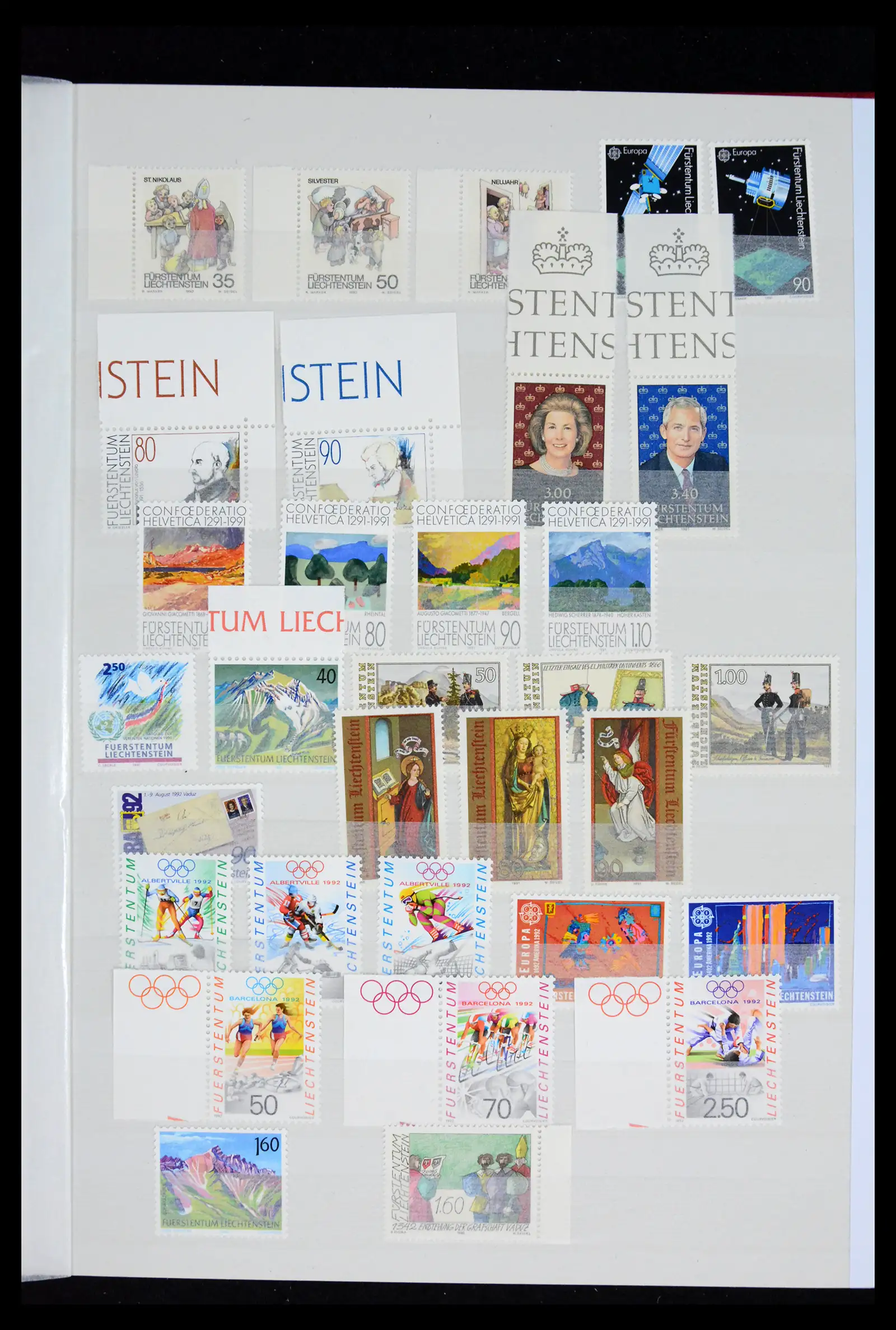 41917 0025 - Postzegelverzameling 41917 Liechtenstein 1912-2013.