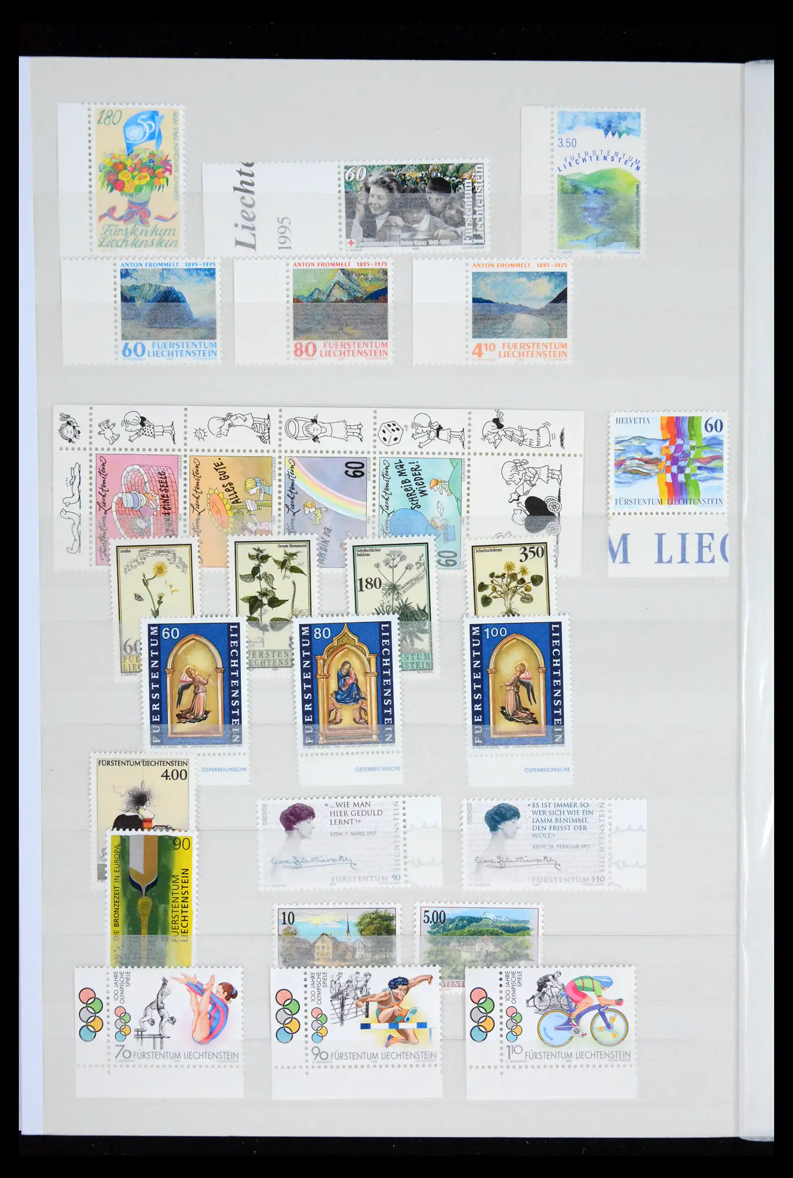 41917 0028 - Postzegelverzameling 41917 Liechtenstein 1912-2013.