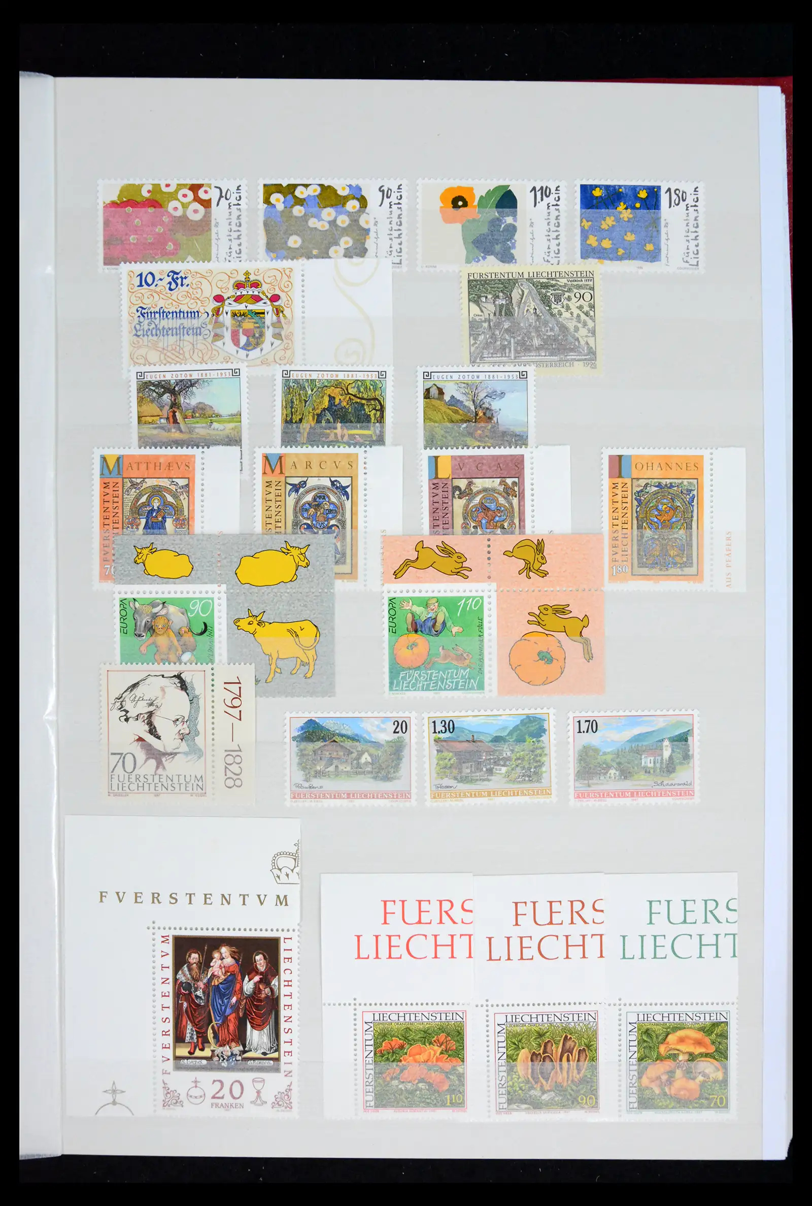 41917 0029 - Postzegelverzameling 41917 Liechtenstein 1912-2013.