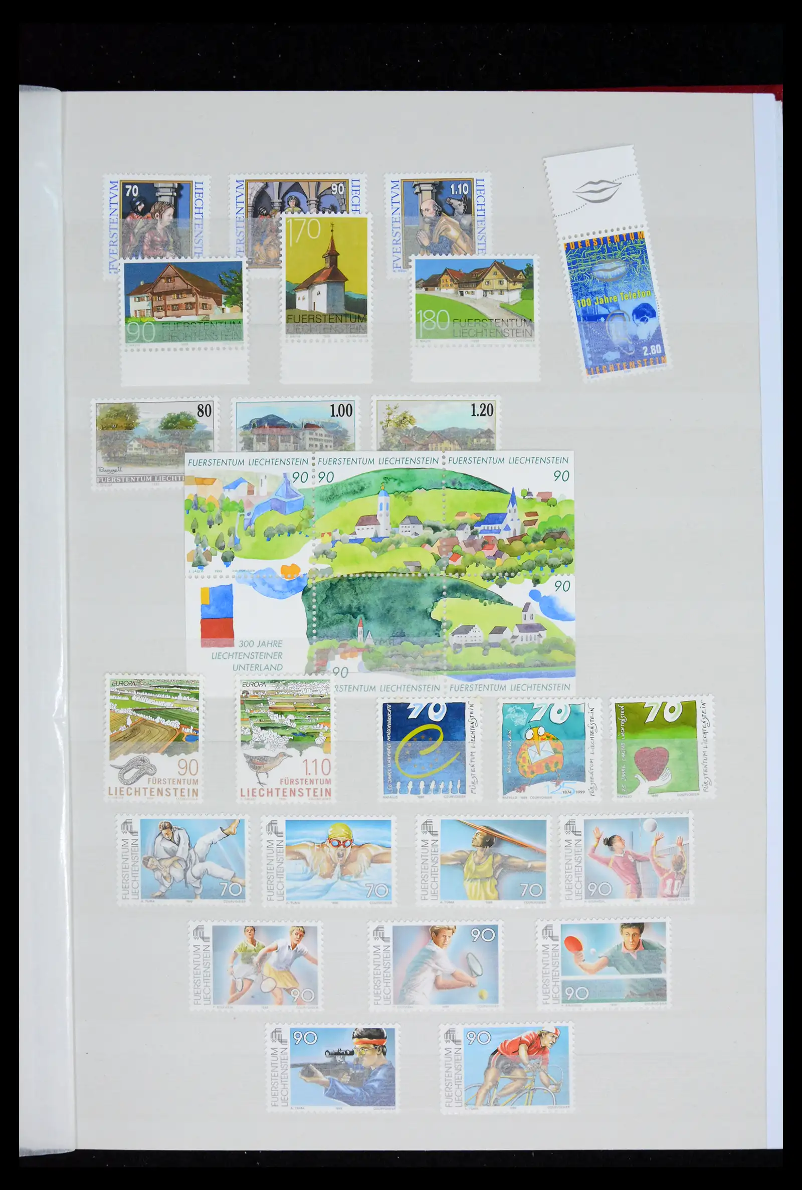 41917 0031 - Postzegelverzameling 41917 Liechtenstein 1912-2013.