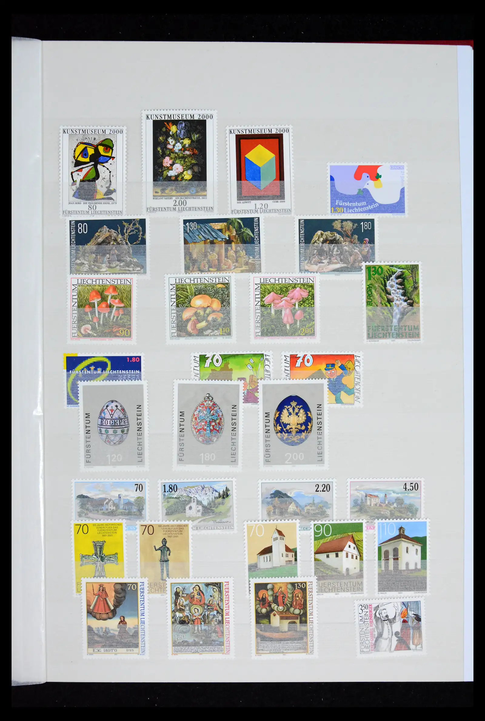 41917 0033 - Postzegelverzameling 41917 Liechtenstein 1912-2013.
