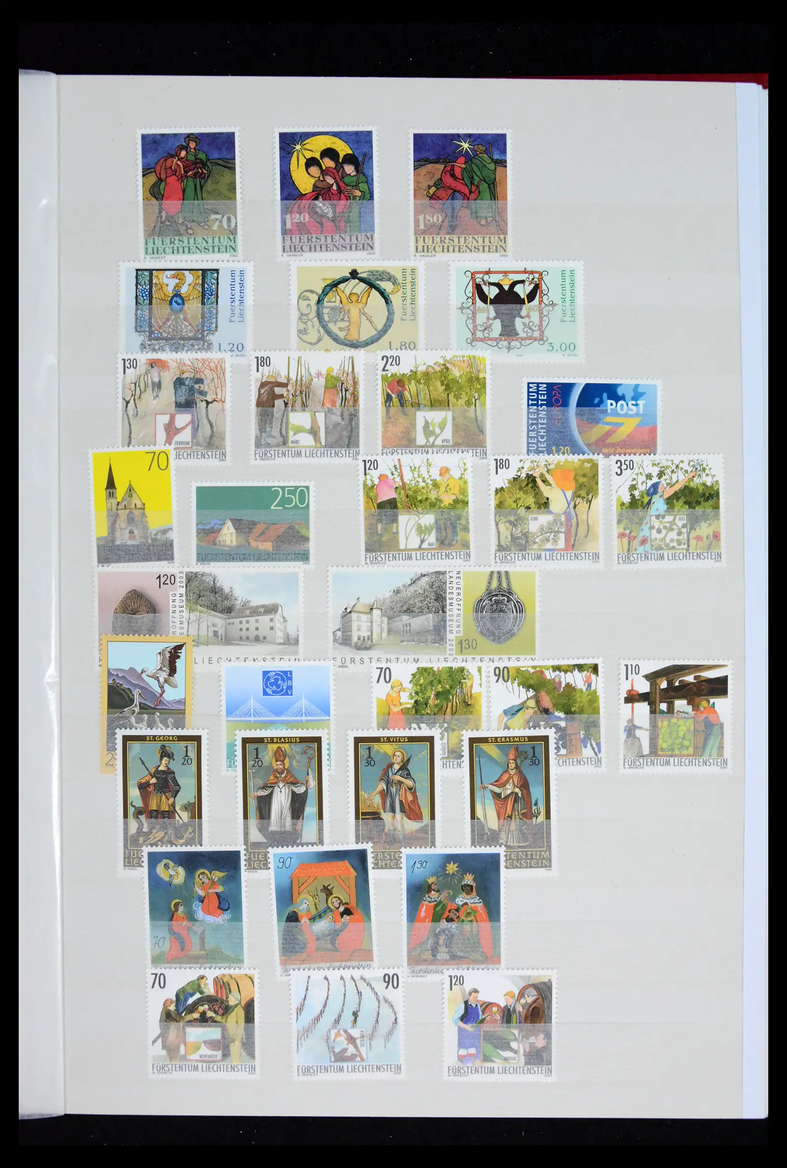 41917 0035 - Postzegelverzameling 41917 Liechtenstein 1912-2013.
