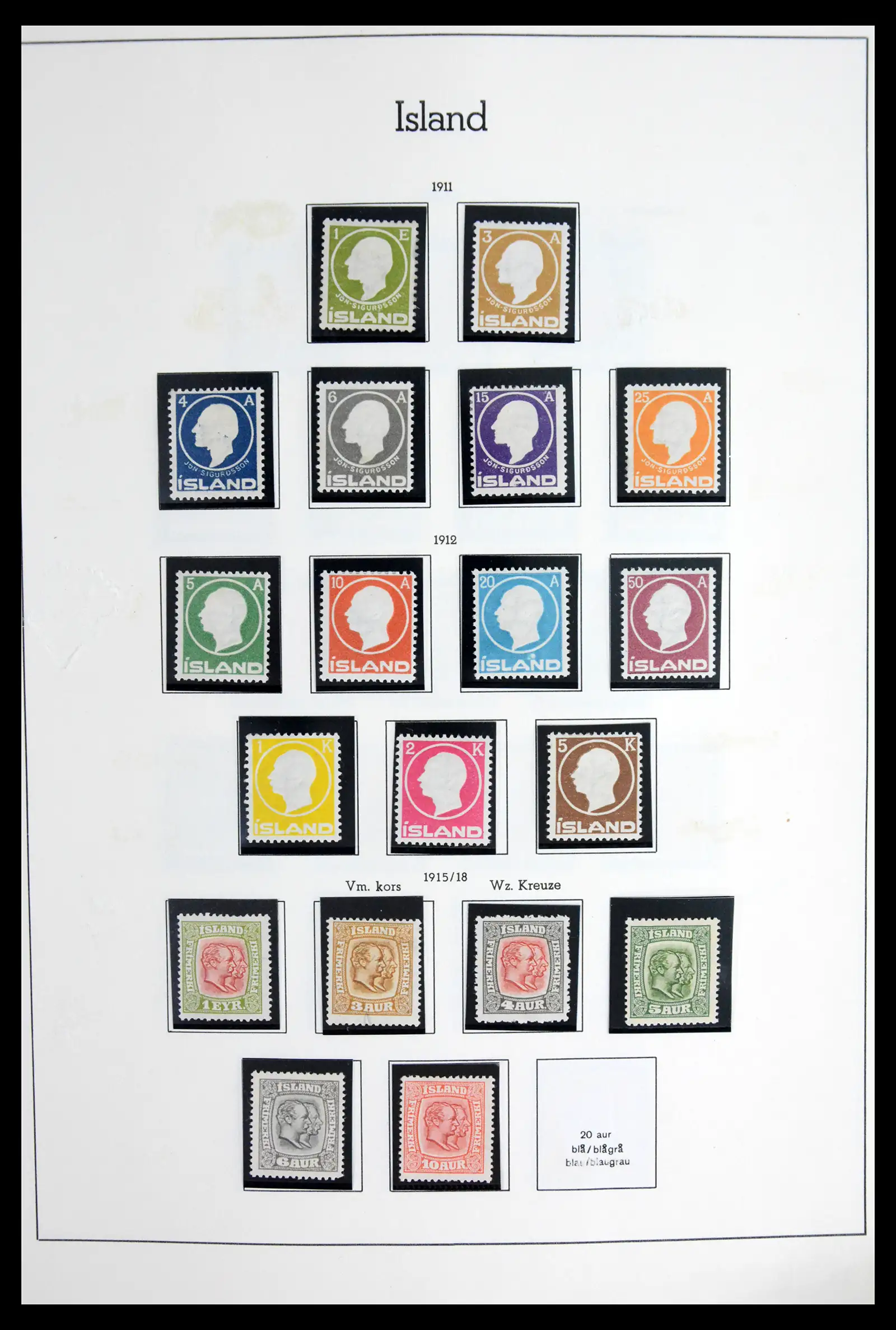 41918 0005 - Stamp collection 41918 Iceland 1873-1948.