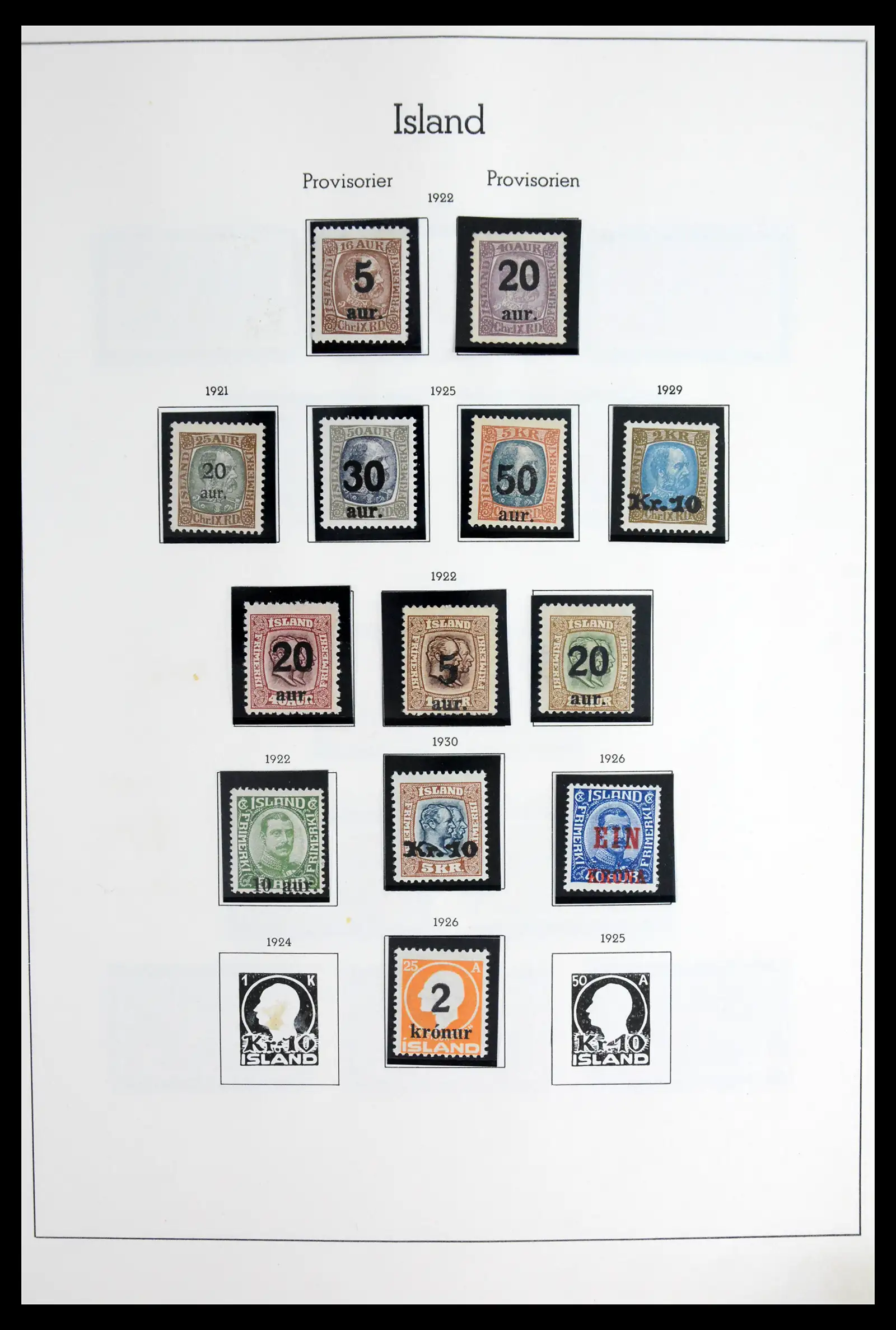 41918 0007 - Stamp collection 41918 Iceland 1873-1948.