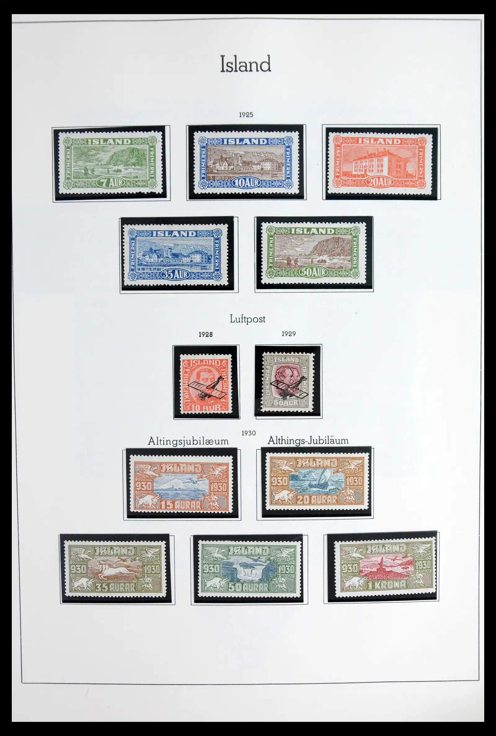 41918 0008 - Stamp collection 41918 Iceland 1873-1948.
