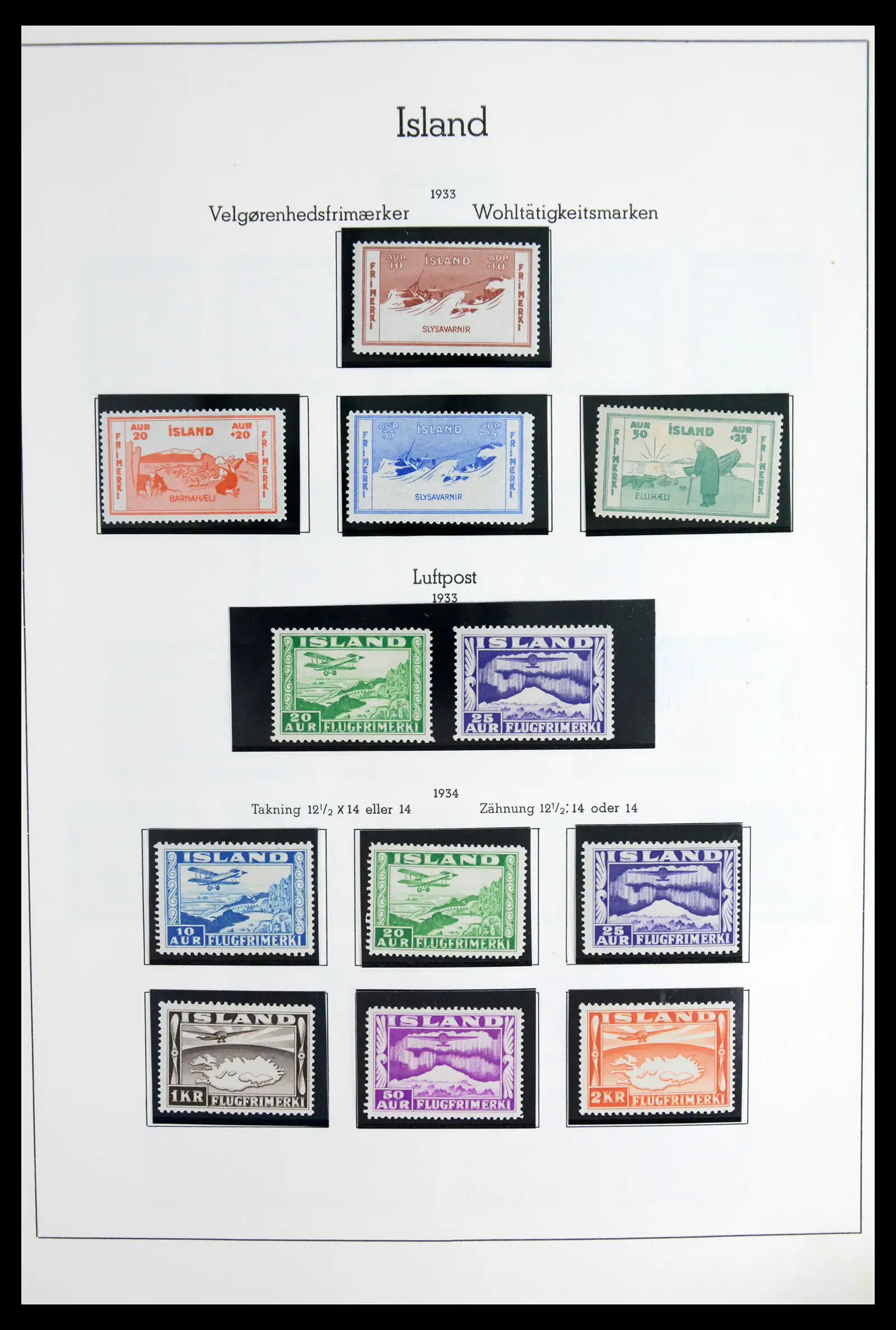41918 0011 - Stamp collection 41918 Iceland 1873-1948.