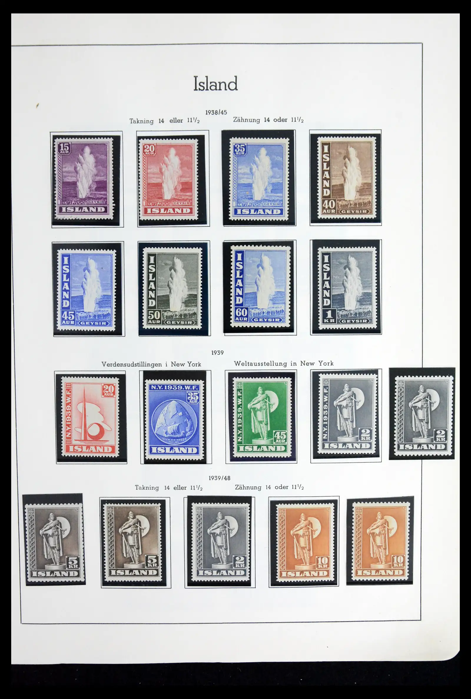 41918 0015 - Stamp collection 41918 Iceland 1873-1948.