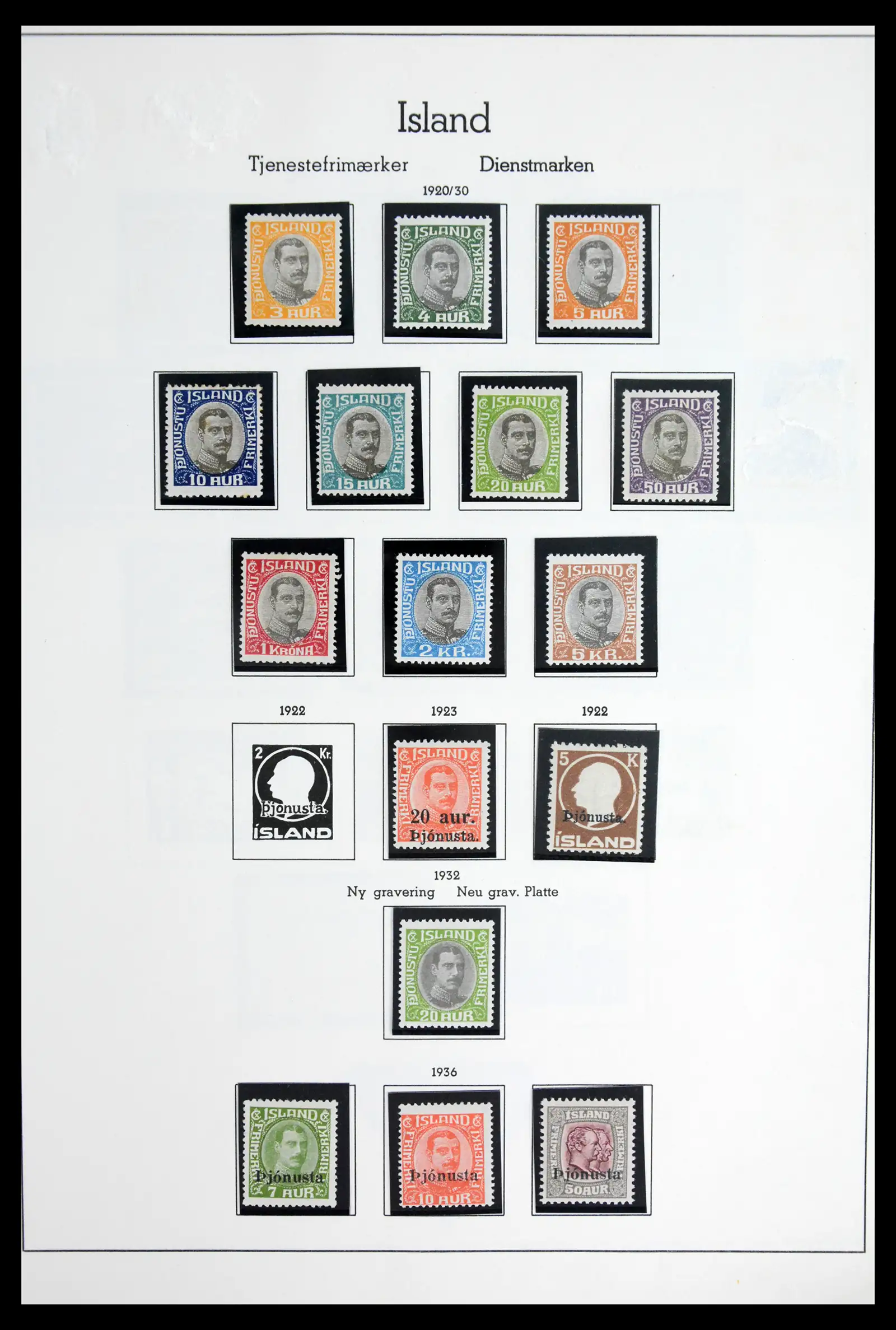 41918 0019 - Stamp collection 41918 Iceland 1873-1948.