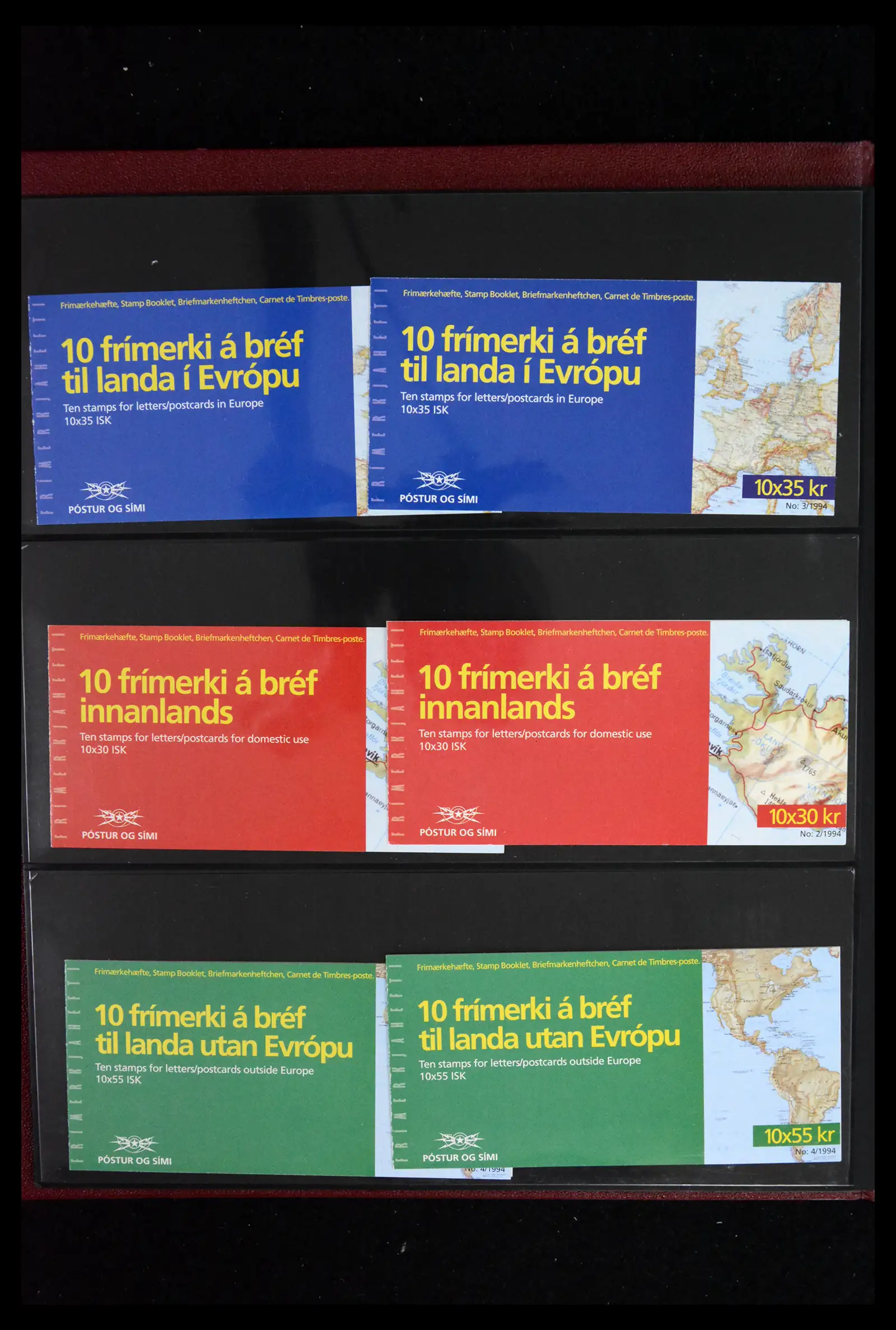 41919 0006 - Stamp collection 41919 Iceland stamp booklets 1987-2015.