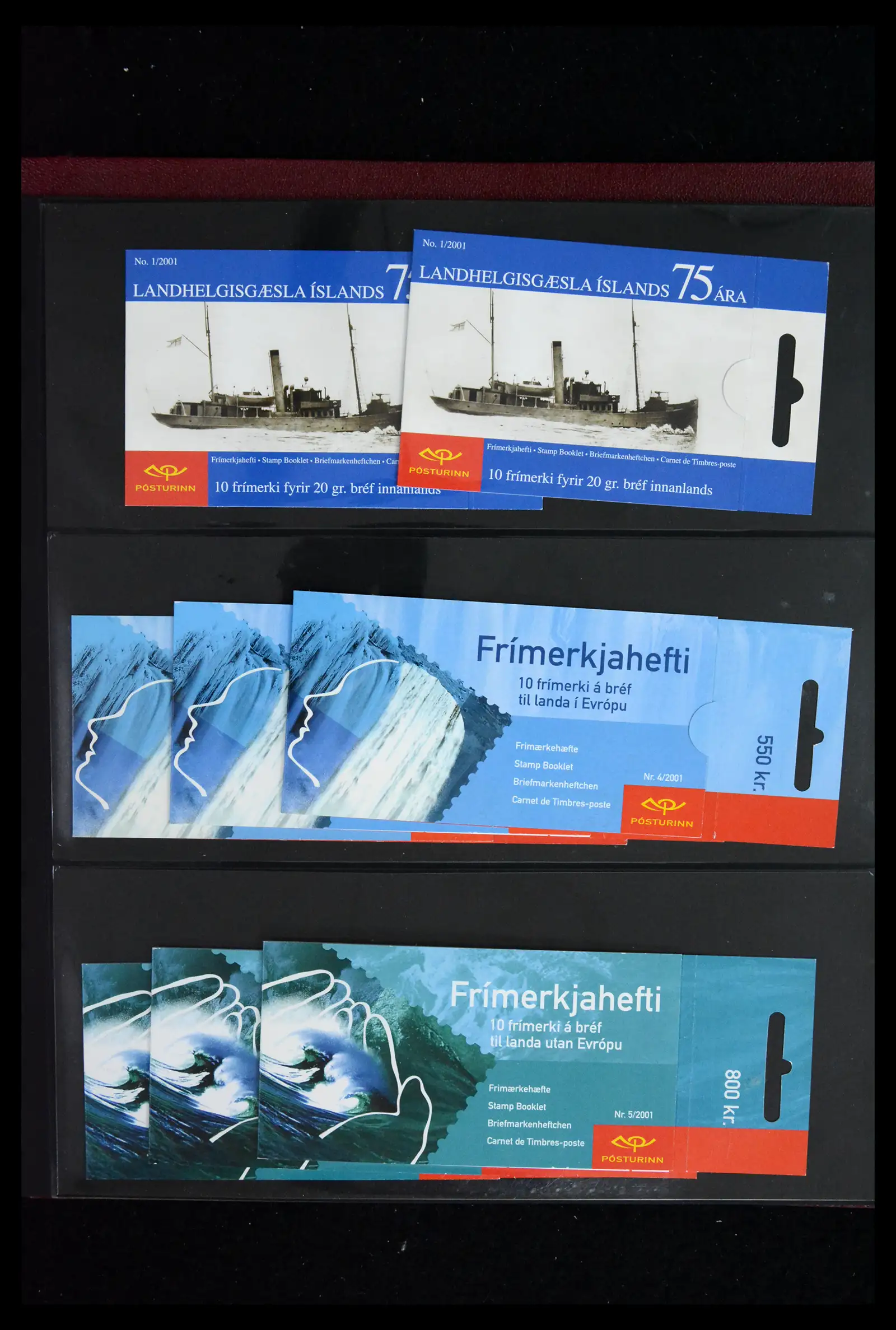 41919 0017 - Stamp collection 41919 Iceland stamp booklets 1987-2015.