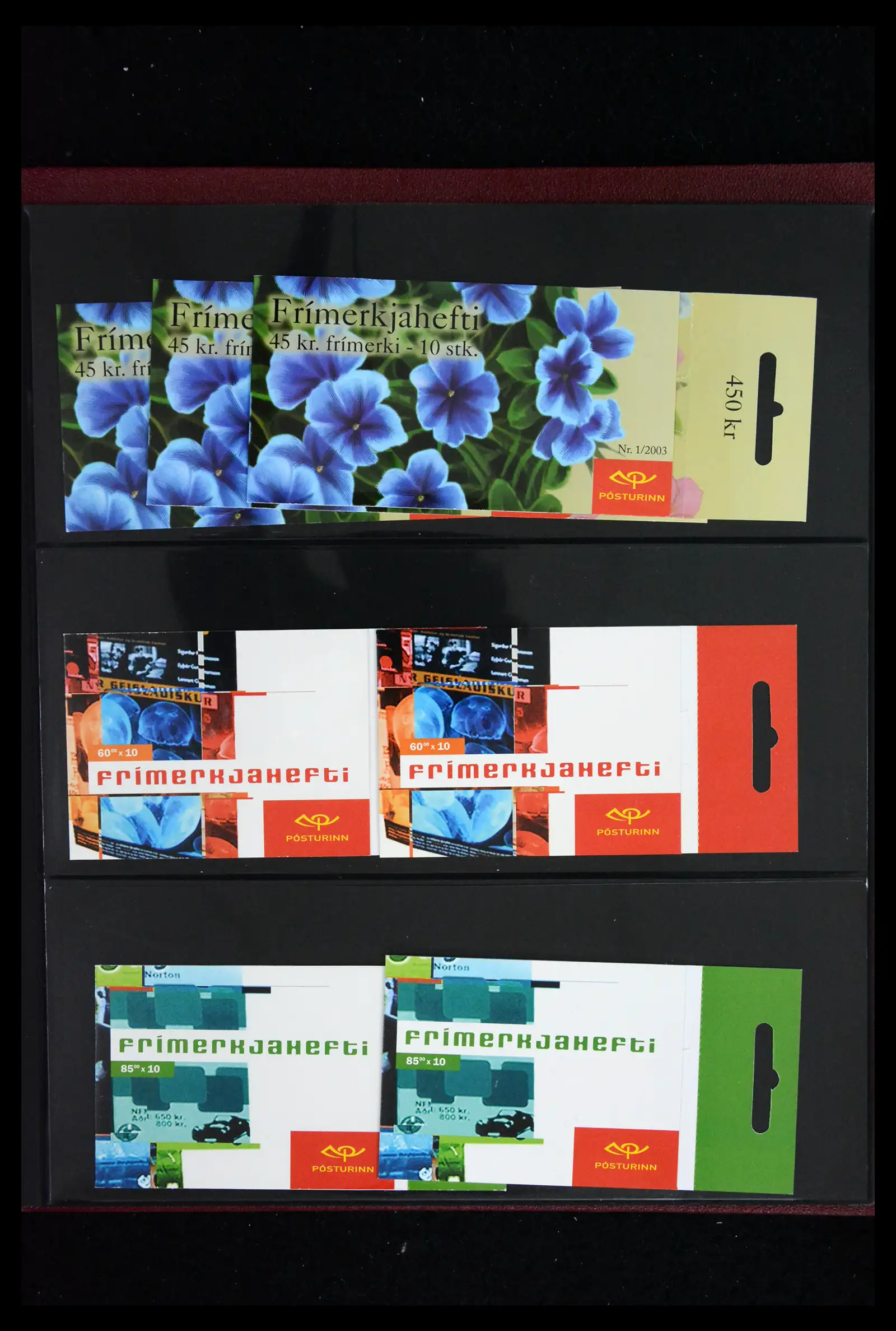41919 0019 - Stamp collection 41919 Iceland stamp booklets 1987-2015.
