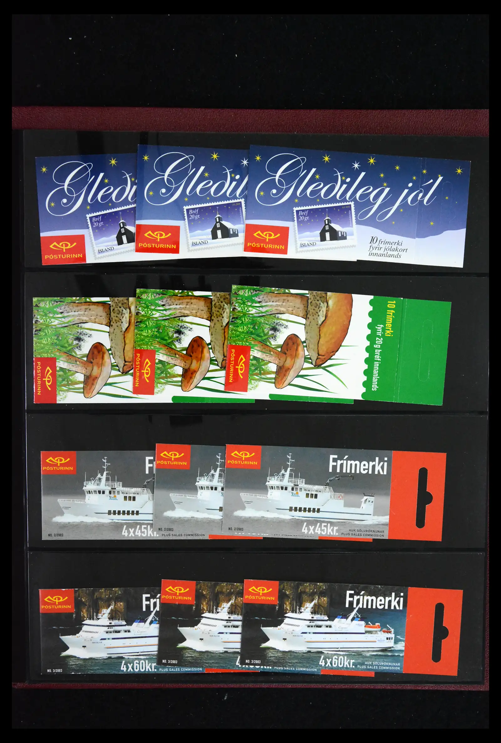 41919 0021 - Stamp collection 41919 Iceland stamp booklets 1987-2015.