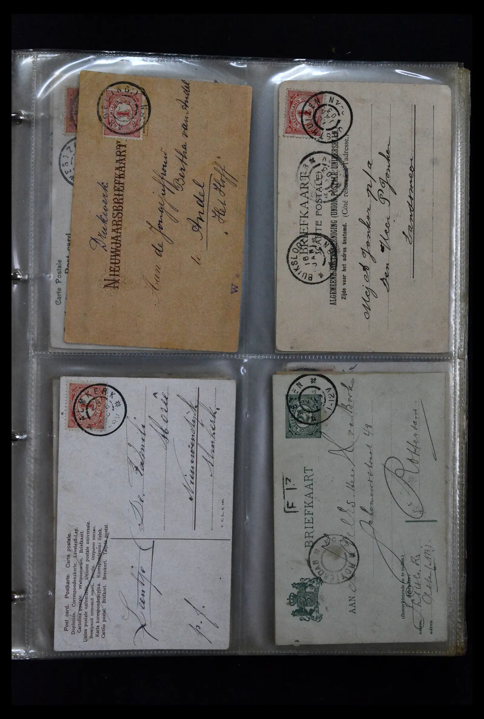 41926 0001 - Postzegelverzameling 41926 Nederland grootrondstempels.