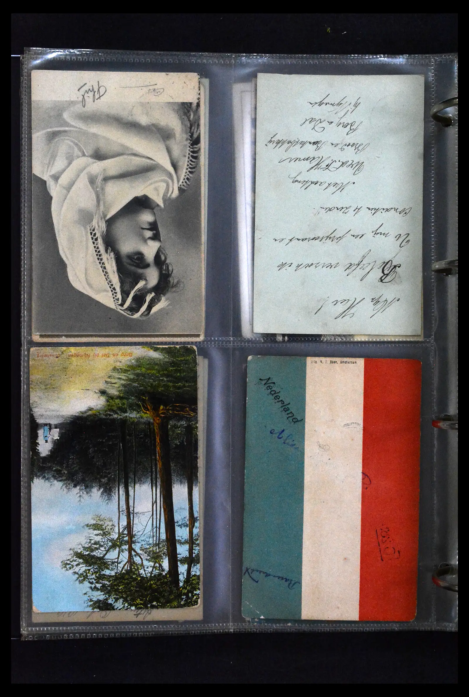 41926 0008 - Postzegelverzameling 41926 Nederland grootrondstempels.