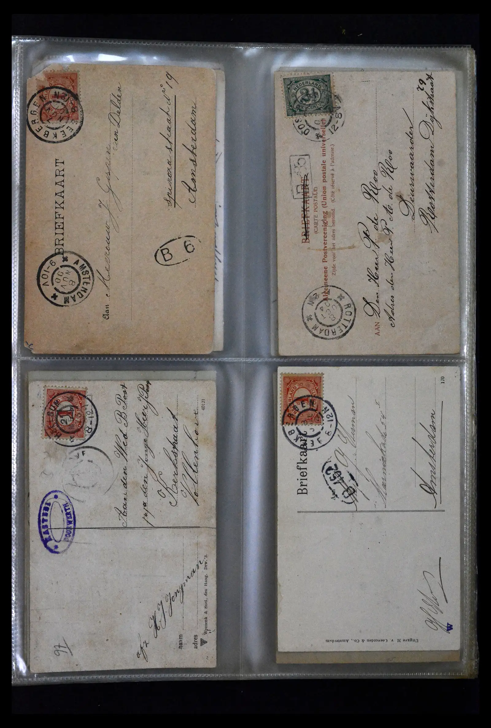 41926 0009 - Postzegelverzameling 41926 Nederland grootrondstempels.
