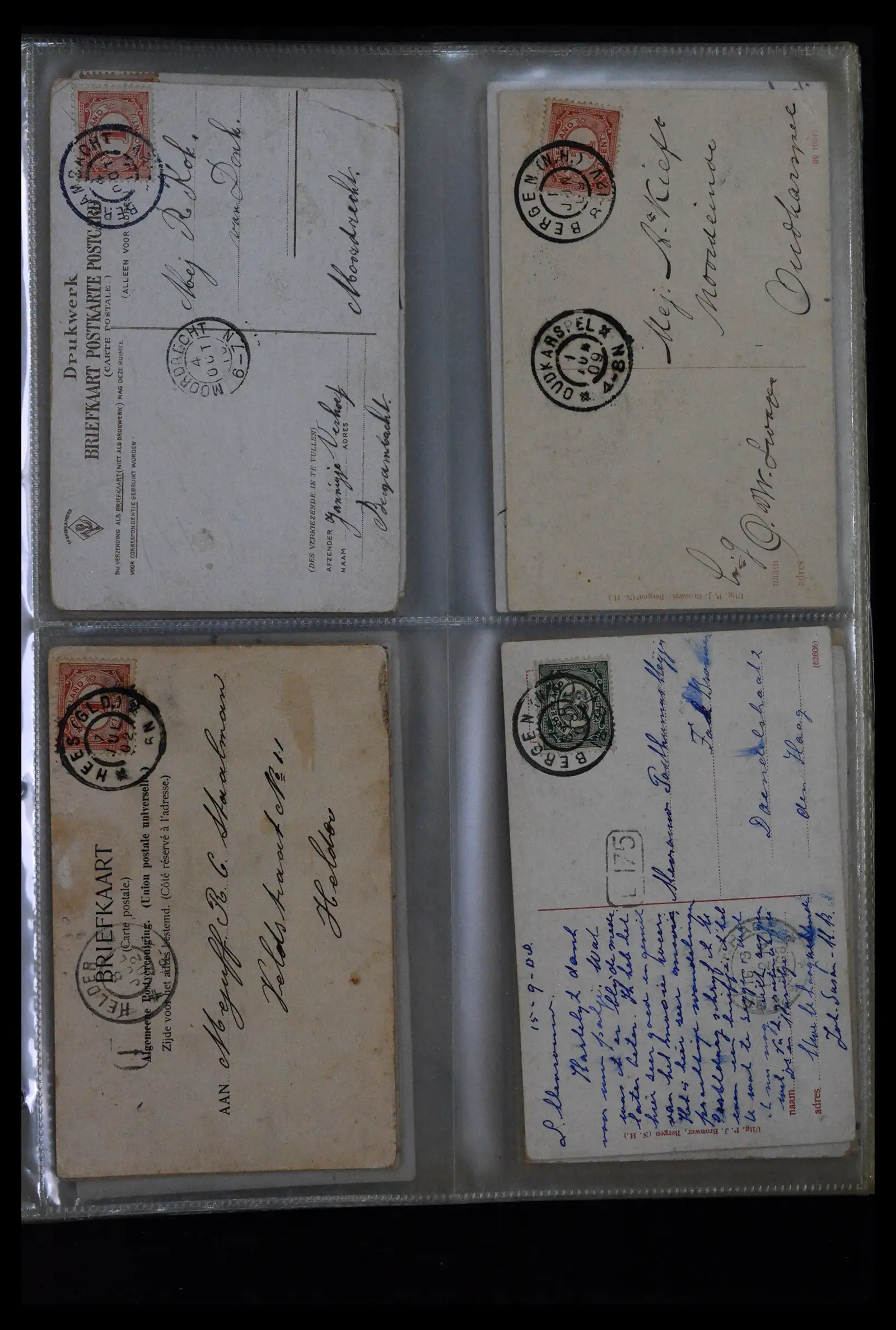 41926 0013 - Postzegelverzameling 41926 Nederland grootrondstempels.