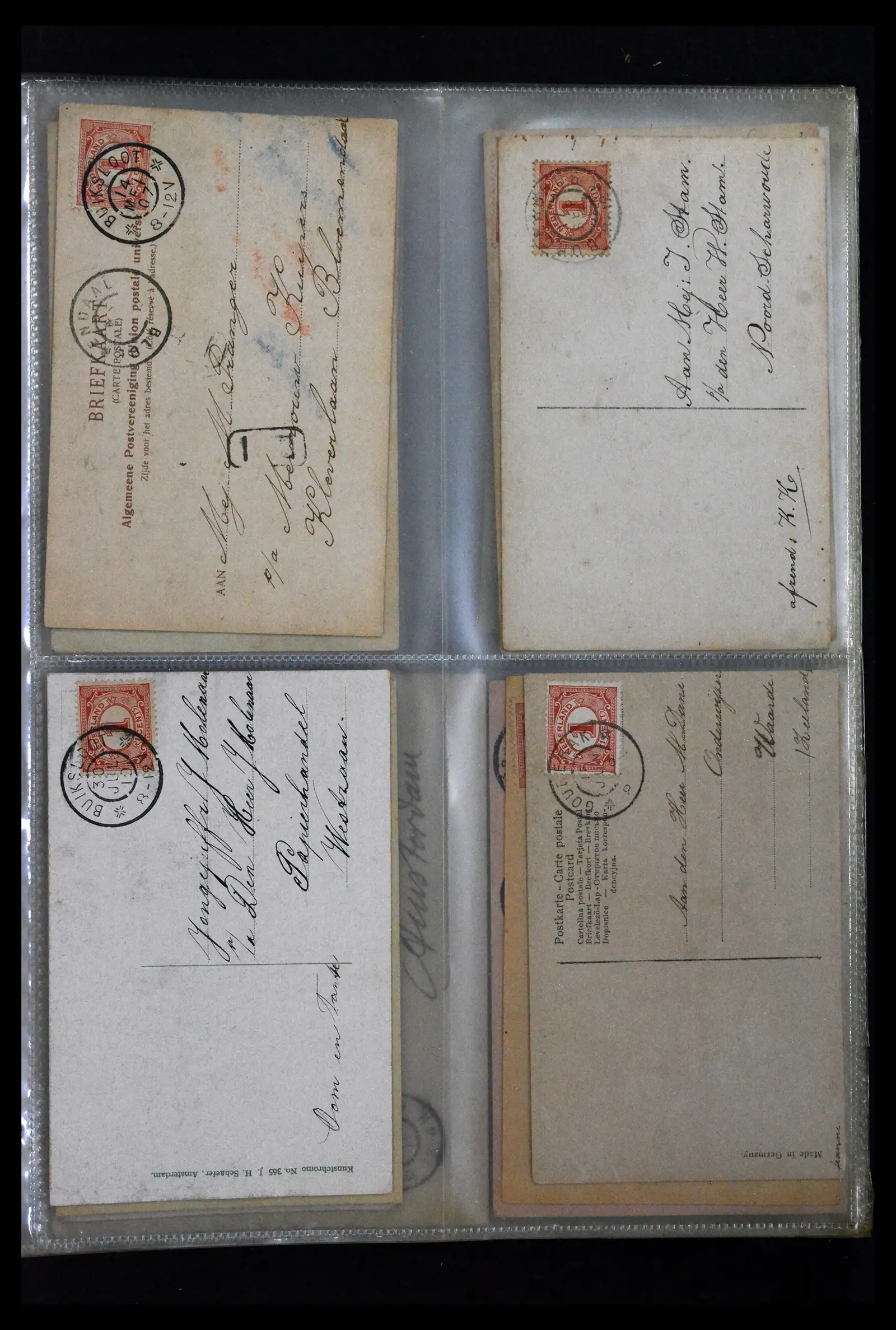 41926 0021 - Postzegelverzameling 41926 Nederland grootrondstempels.