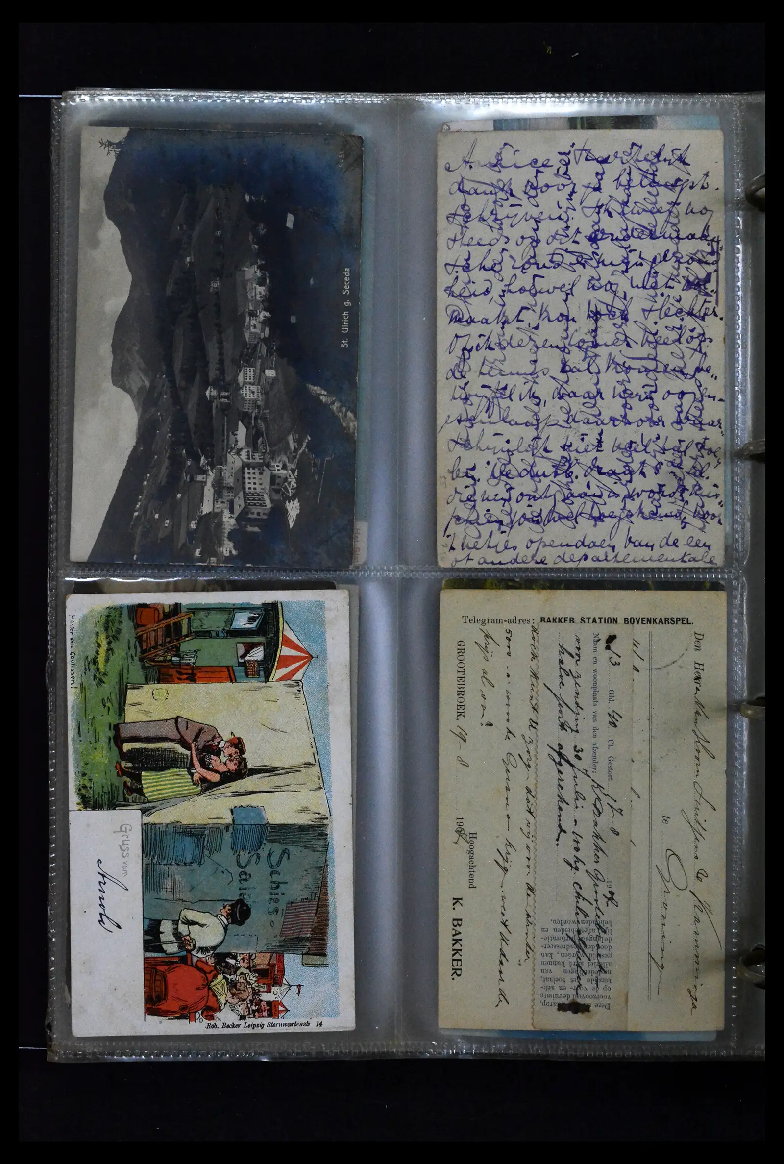 41926 0024 - Postzegelverzameling 41926 Nederland grootrondstempels.