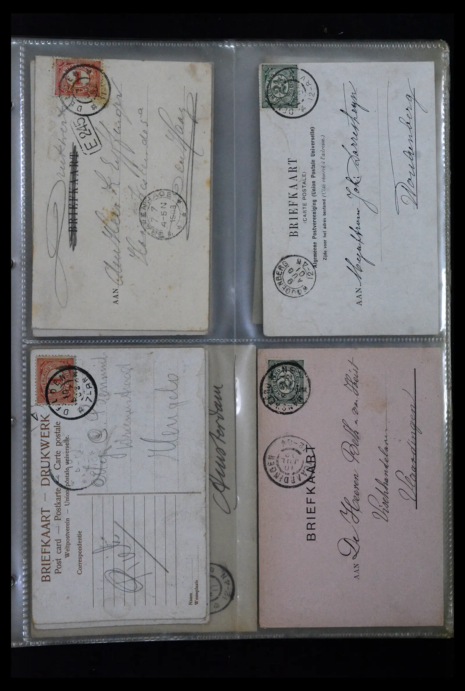 41926 0025 - Postzegelverzameling 41926 Nederland grootrondstempels.