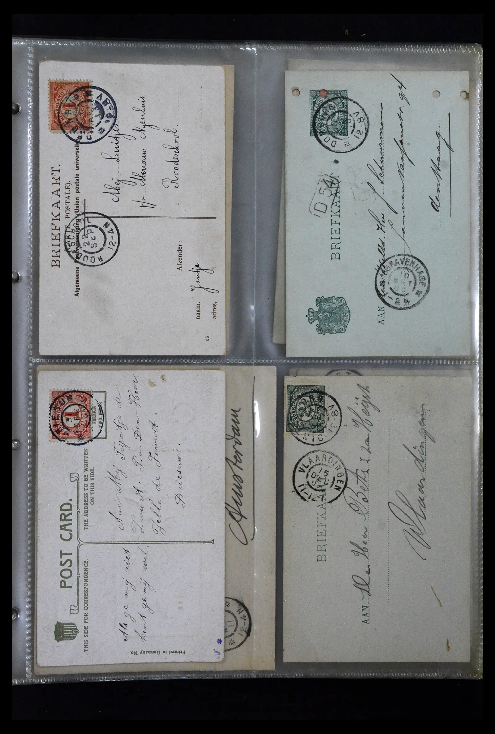 41926 0027 - Postzegelverzameling 41926 Nederland grootrondstempels.