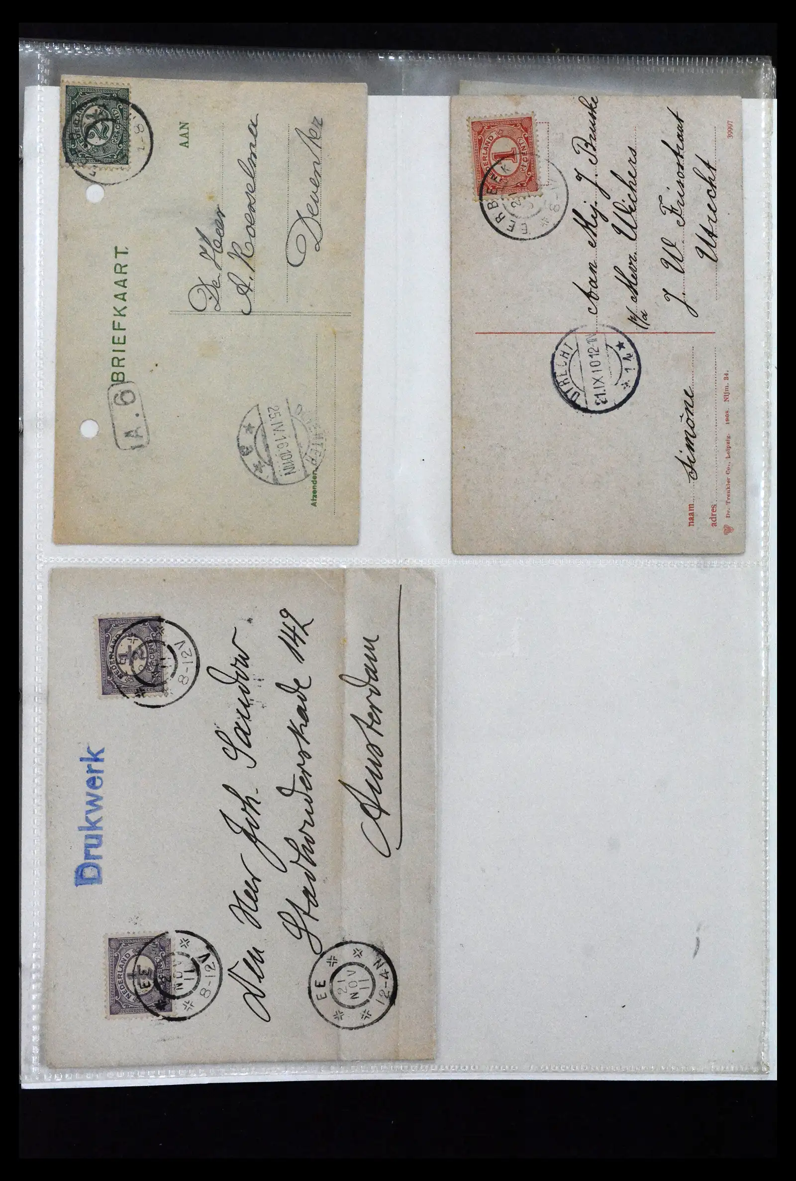 41926 0029 - Postzegelverzameling 41926 Nederland grootrondstempels.