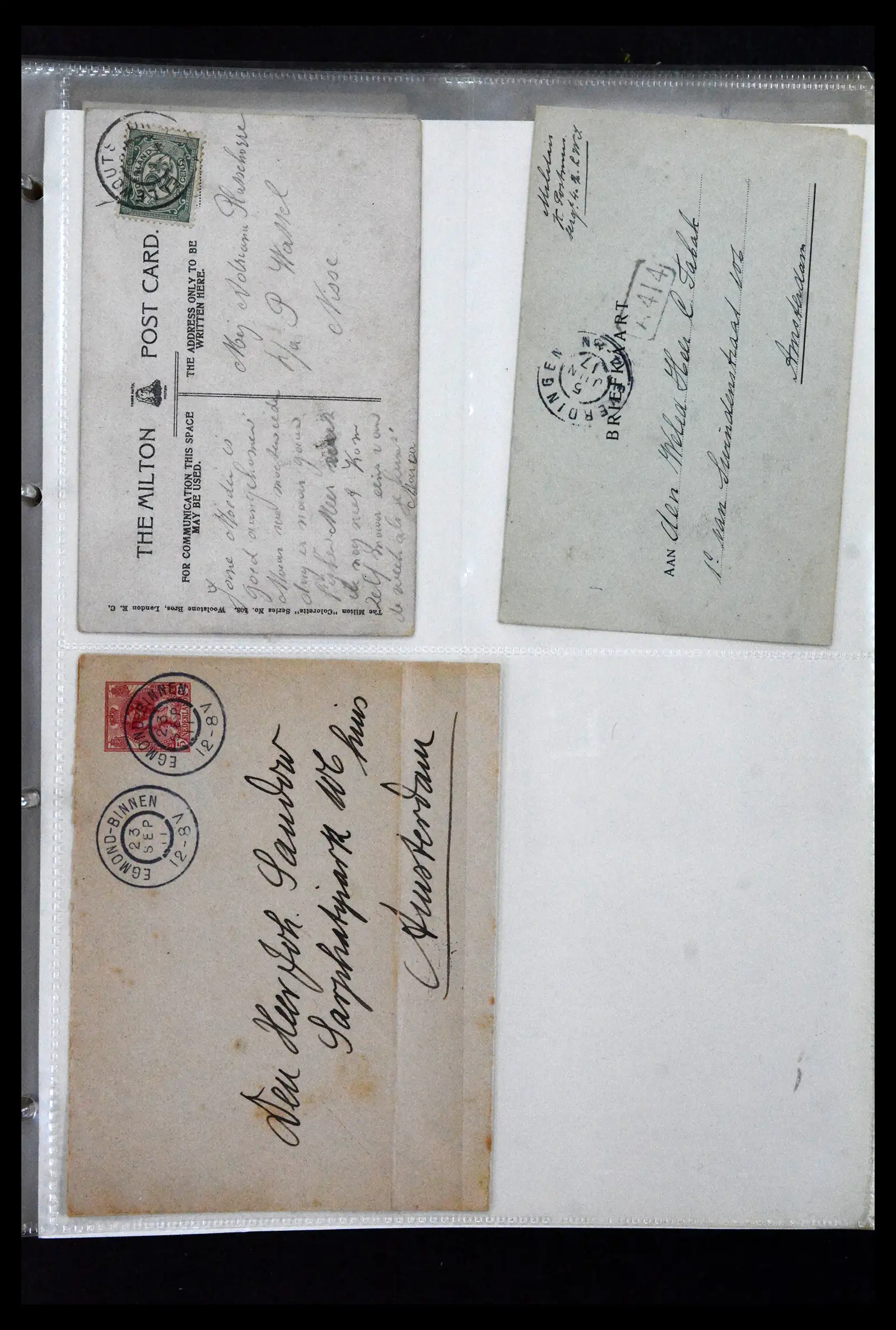 41926 0031 - Postzegelverzameling 41926 Nederland grootrondstempels.