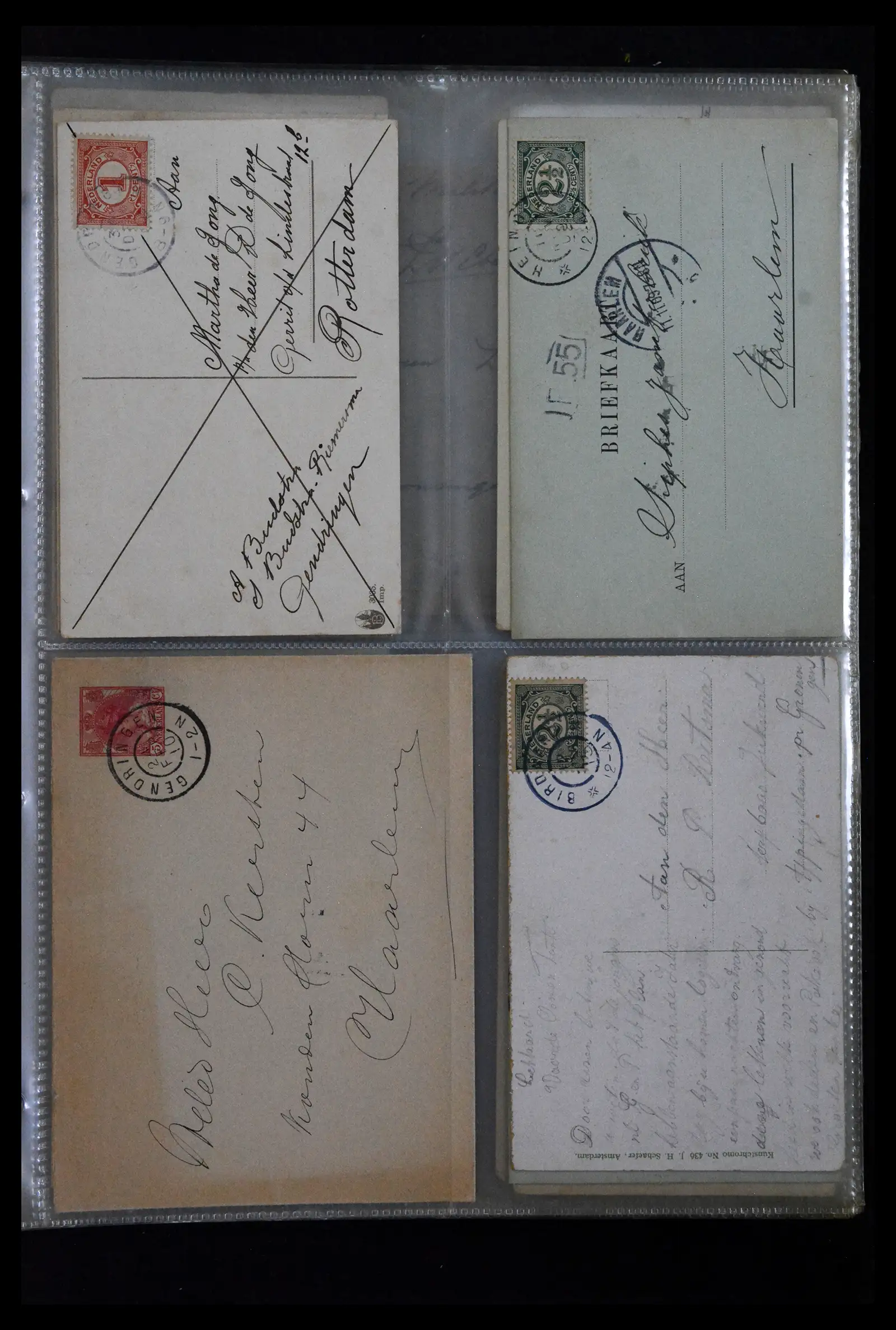 41926 0035 - Postzegelverzameling 41926 Nederland grootrondstempels.